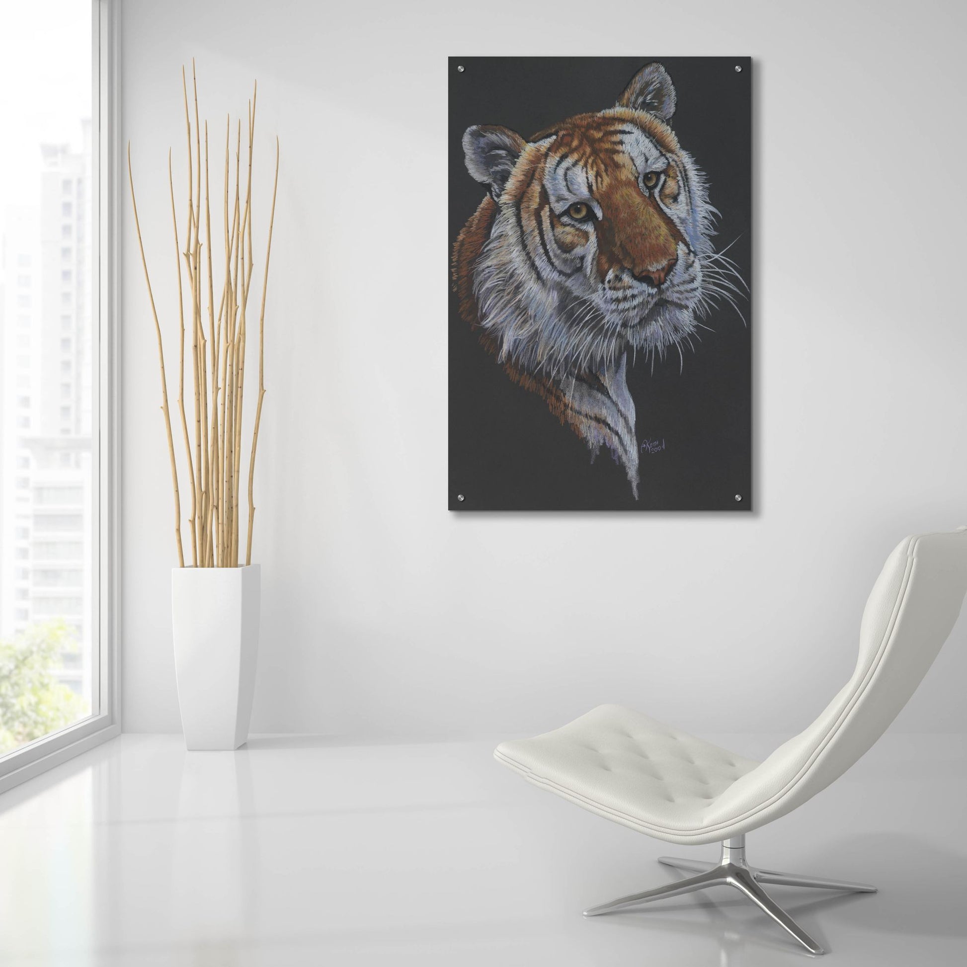 Epic Art 'Shere Khan' by Barbara Keith, Acrylic Glass Wall Art,24x36