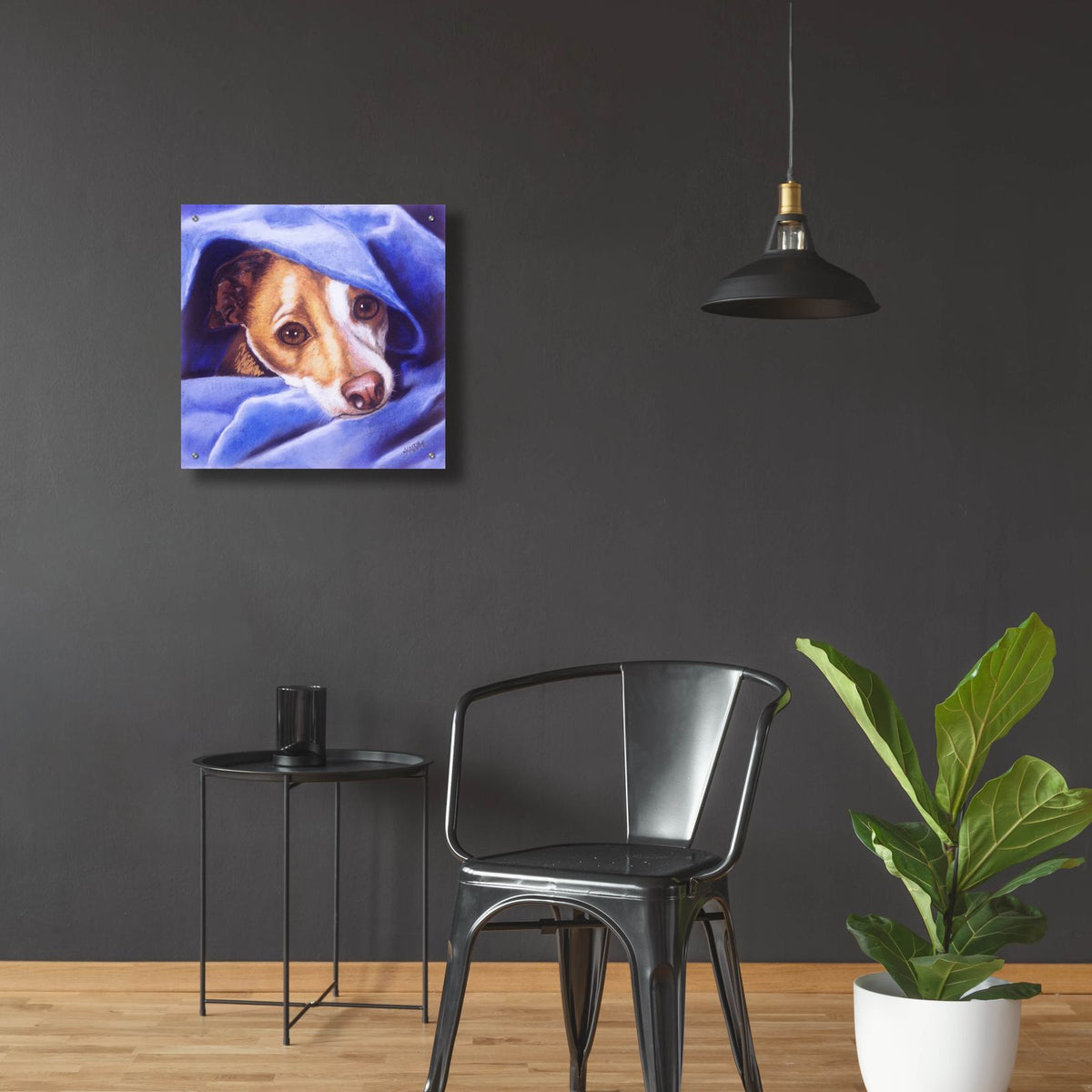 Cold, Me by Barbara Keith - 24x24 acrylic wall art in a room