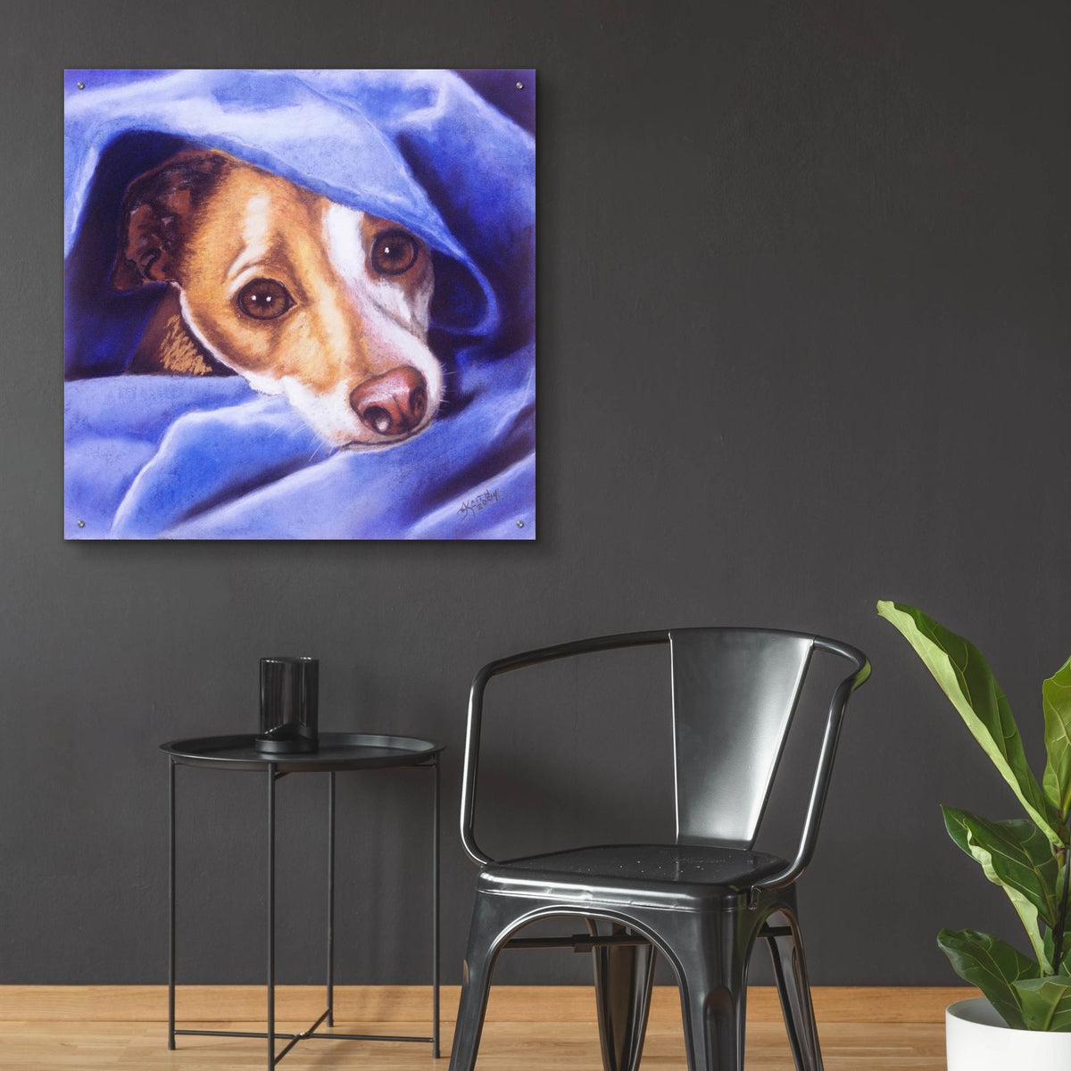 Cold, Me by Barbara Keith - 36x36 acrylic wall art in a room