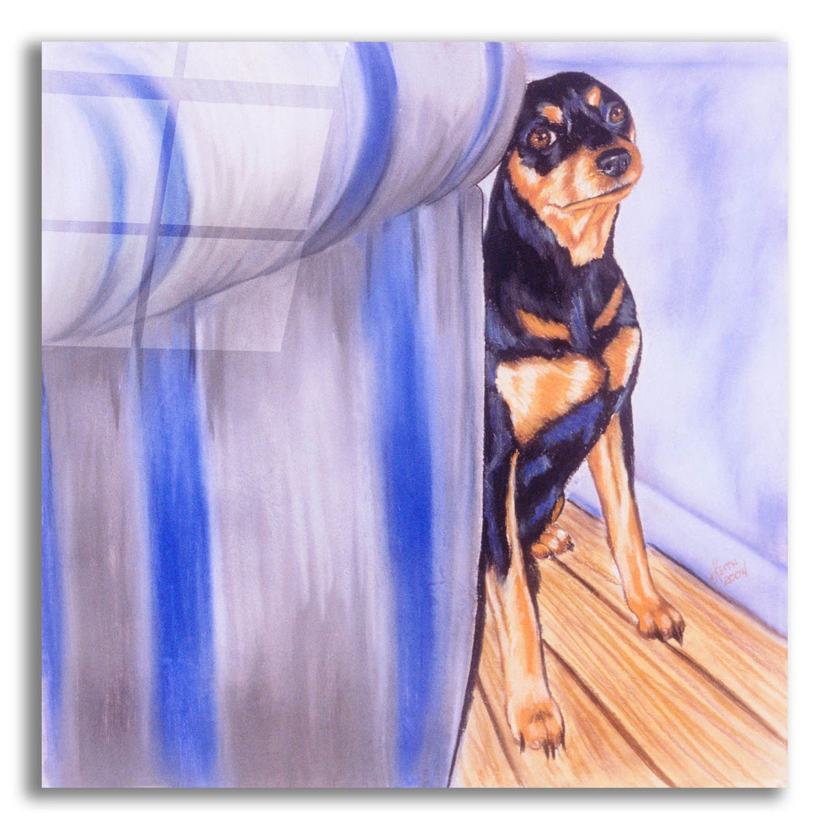 Honest, The Cat Did It! by Barbara Keith acrylic glass wall art