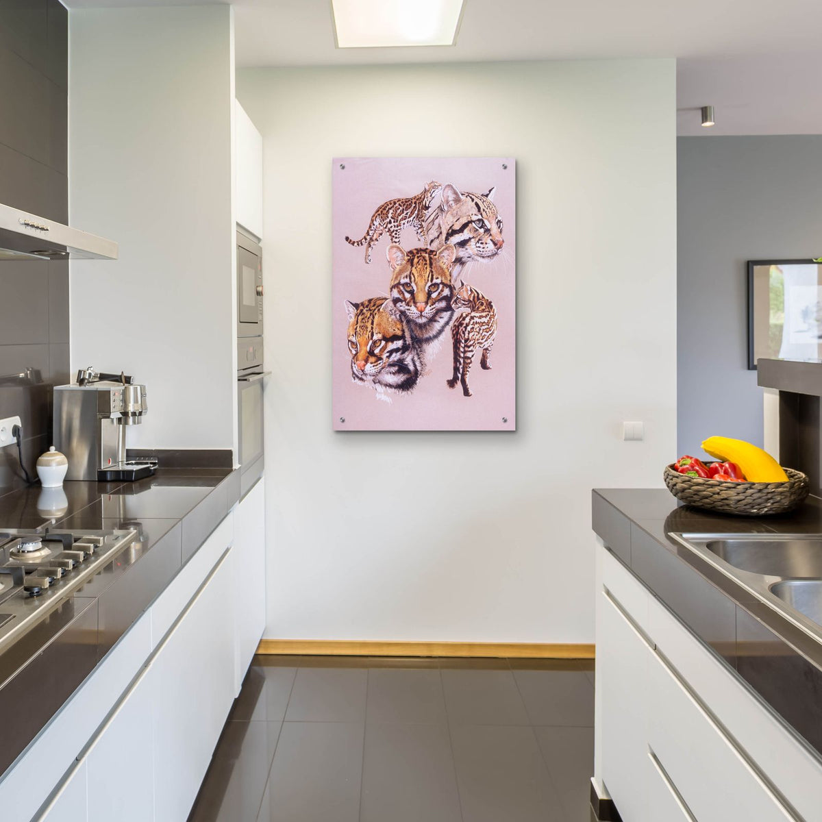 Ocelot by Barbara Keith - 24x36 acrylic wall art in a room