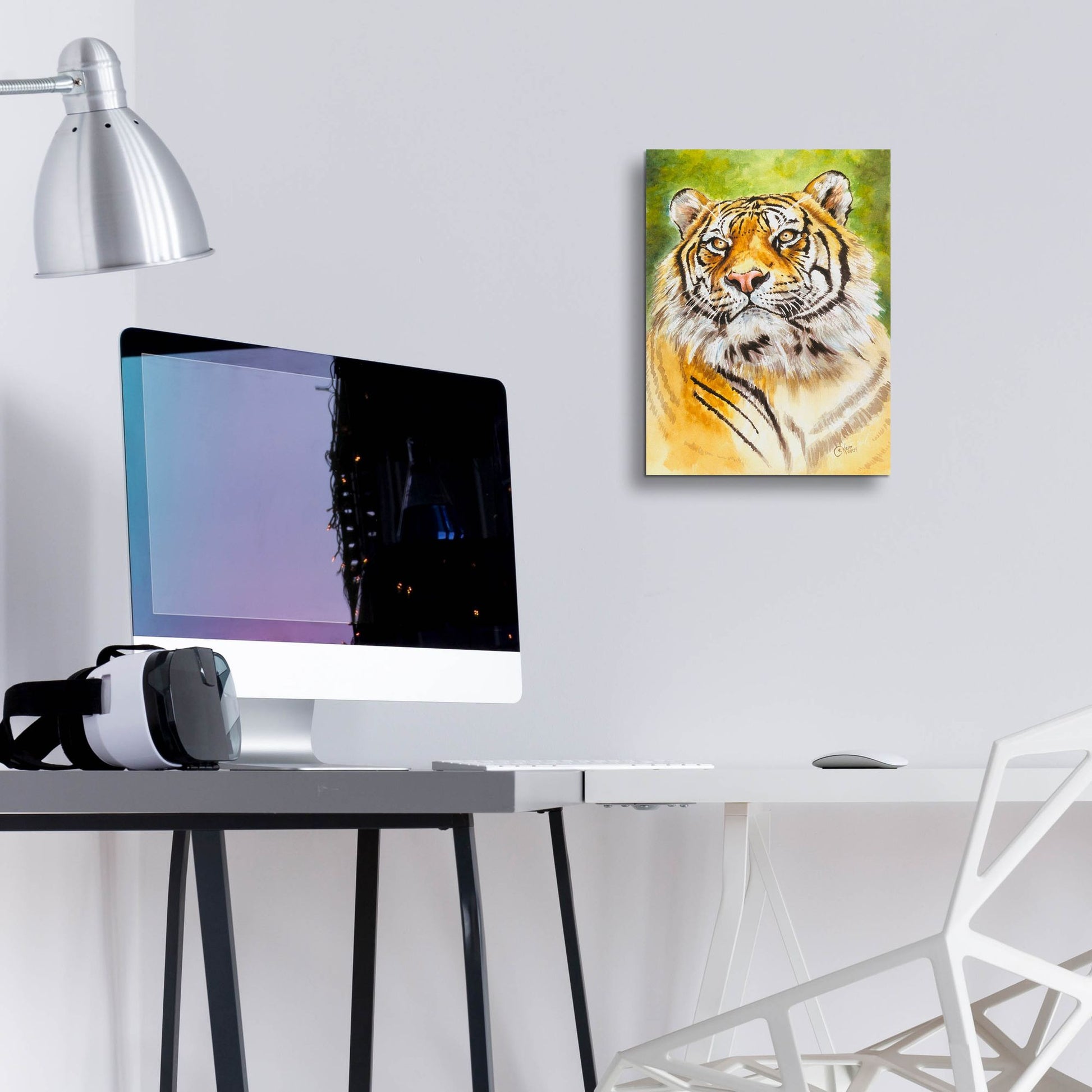 Epic Art 'Sumatran Tiger' by Barbara Keith, Acrylic Glass Wall Art,12x16