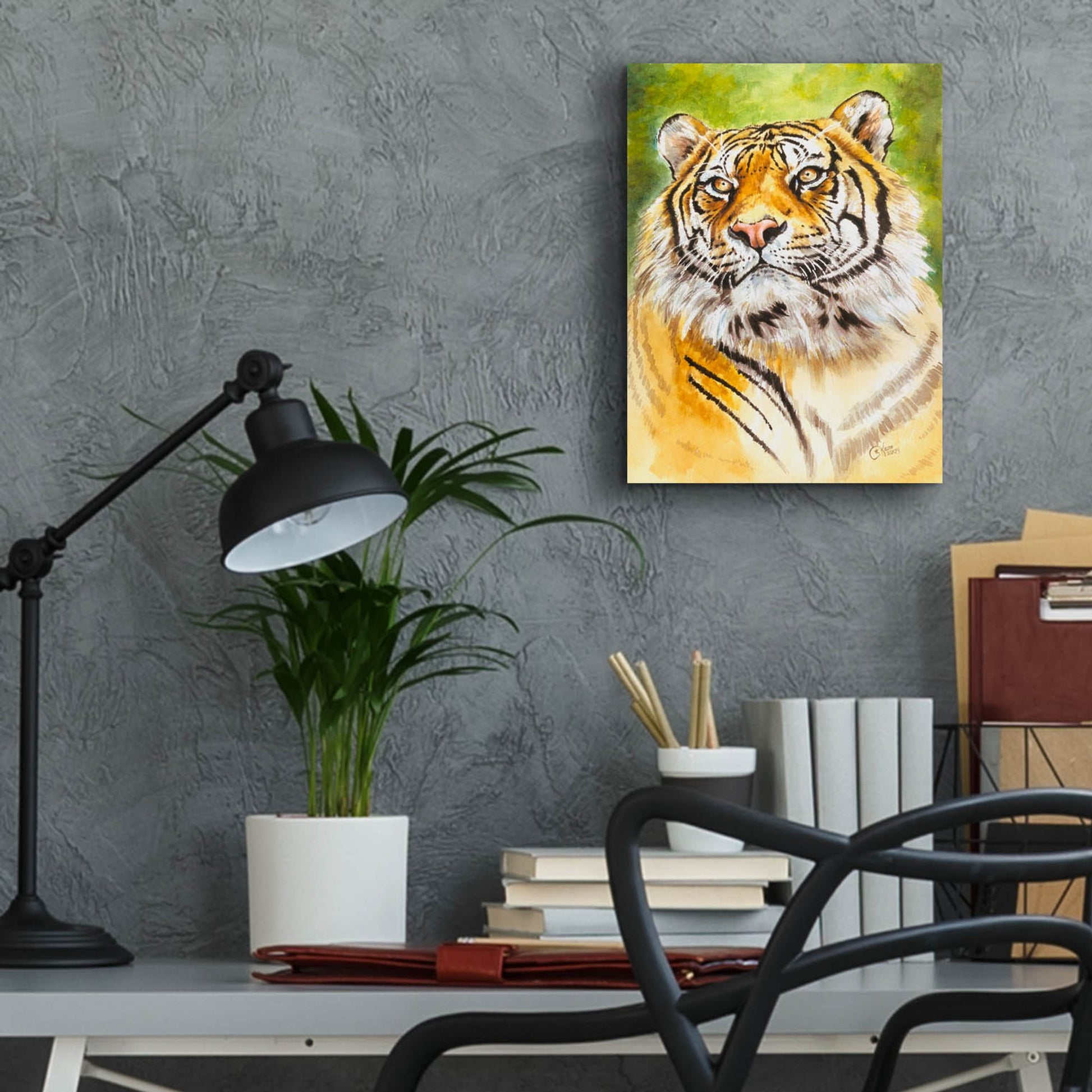 Epic Art 'Sumatran Tiger' by Barbara Keith, Acrylic Glass Wall Art,12x16