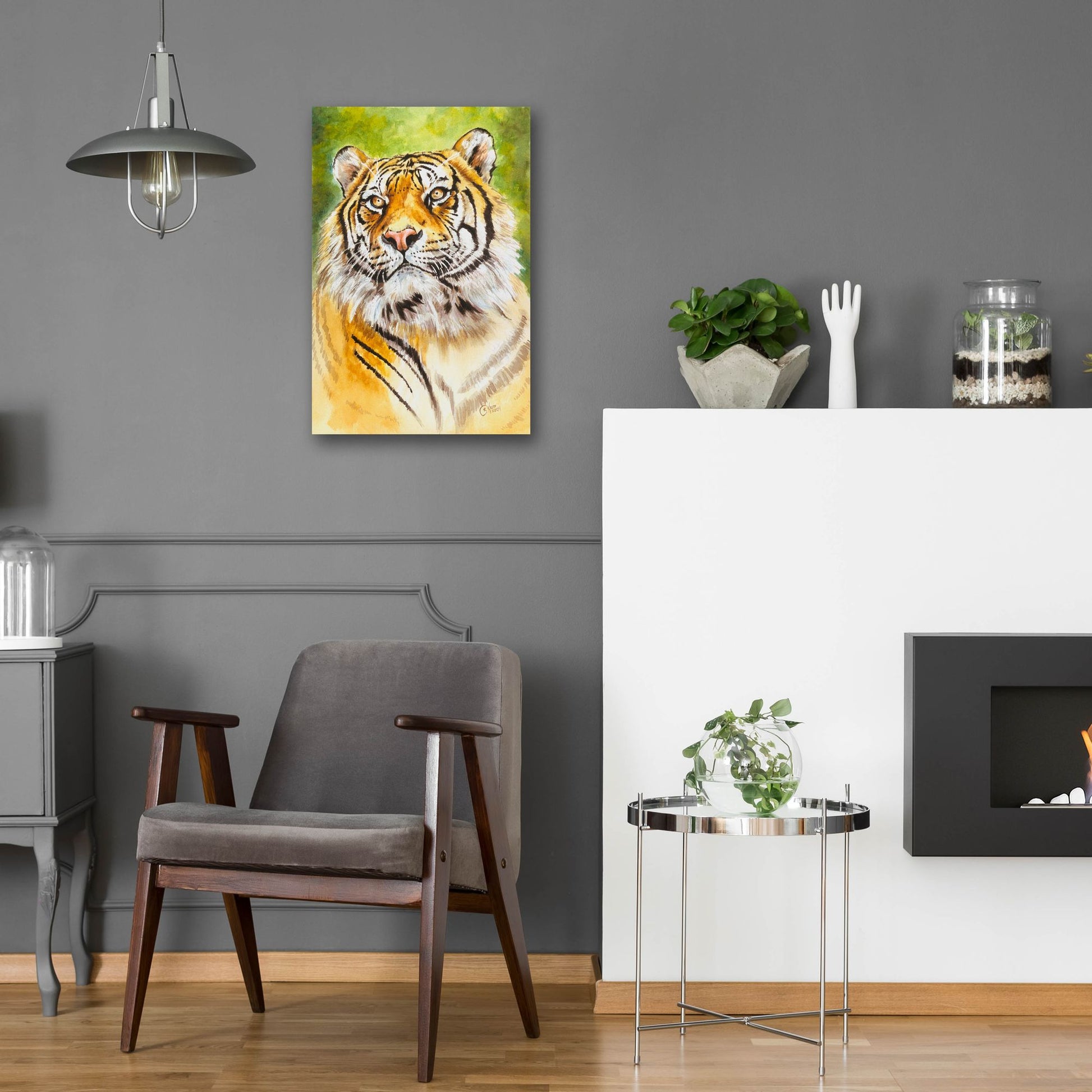 Epic Art 'Sumatran Tiger' by Barbara Keith, Acrylic Glass Wall Art,16x24