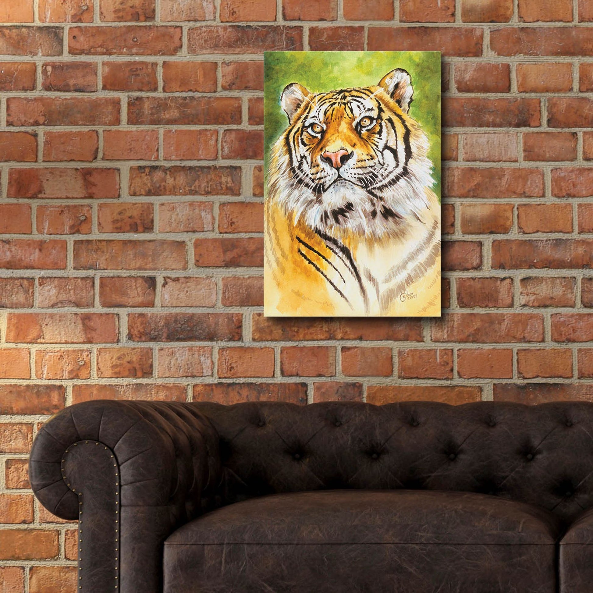 Epic Art 'Sumatran Tiger' by Barbara Keith, Acrylic Glass Wall Art,16x24