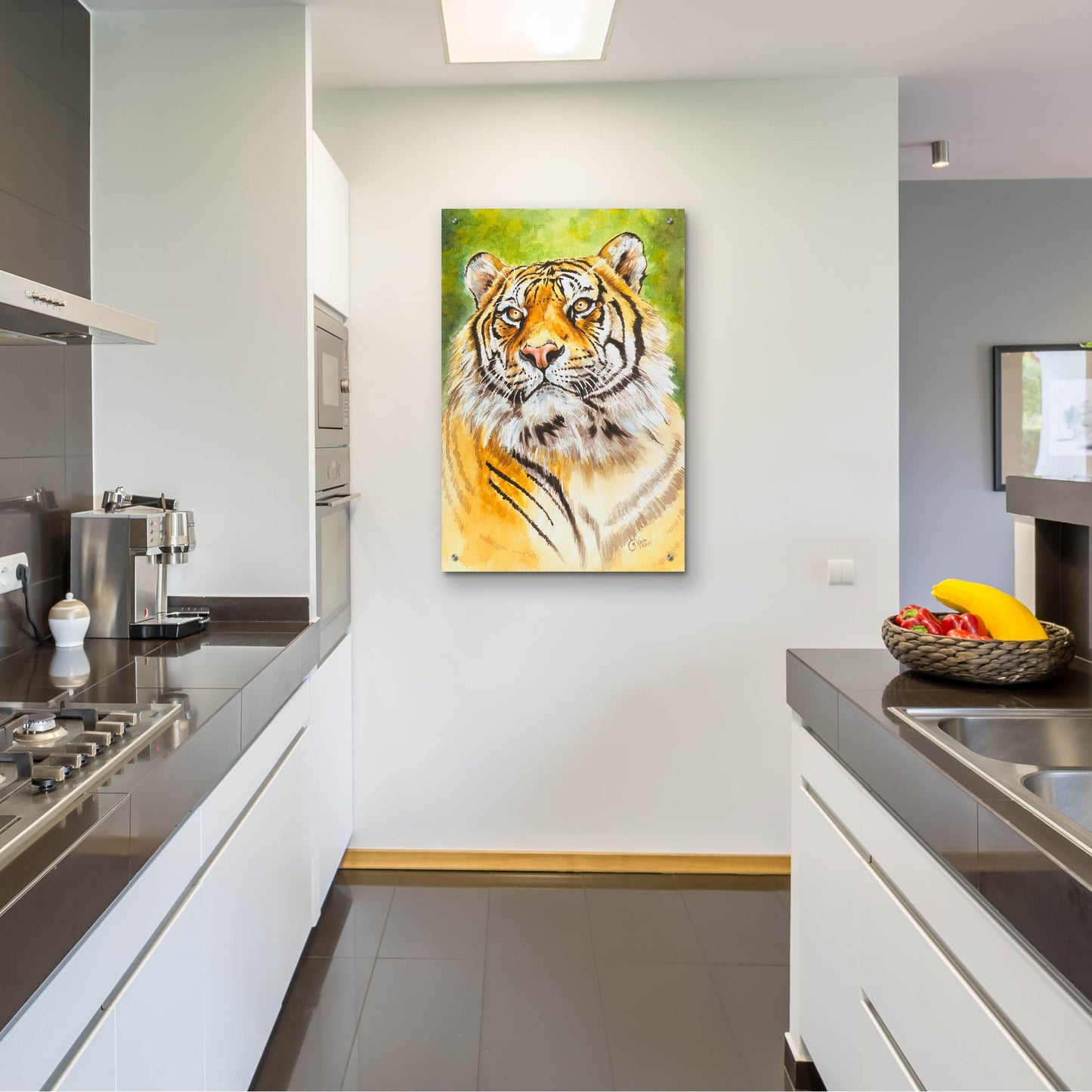 Epic Art 'Sumatran Tiger' by Barbara Keith, Acrylic Glass Wall Art,24x36