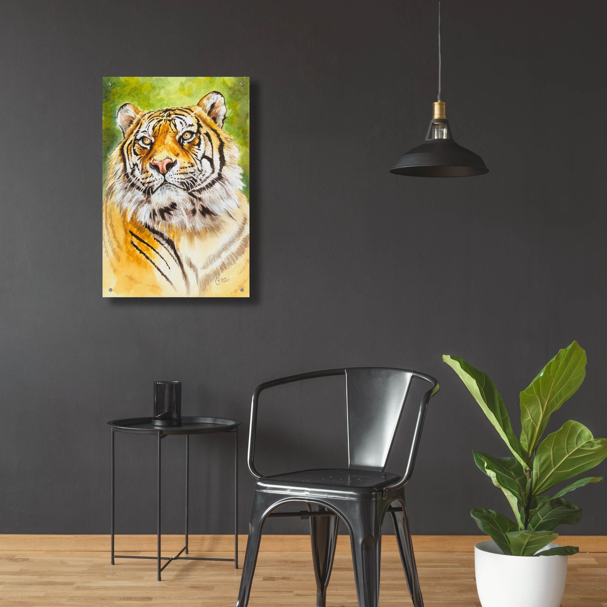 Epic Art 'Sumatran Tiger' by Barbara Keith, Acrylic Glass Wall Art,24x36