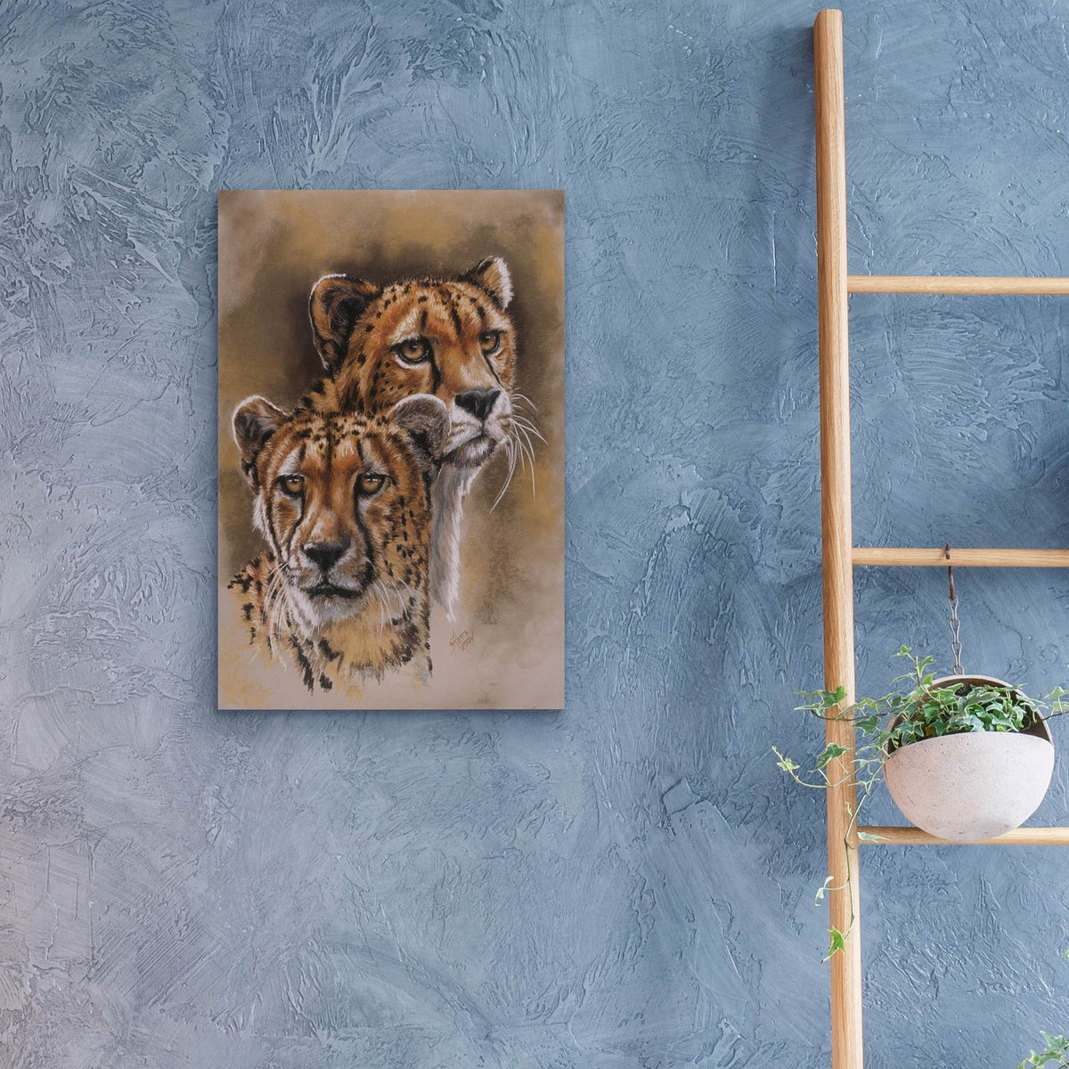 Twins by Barbara Keith - 16x24 acrylic wall art in a room