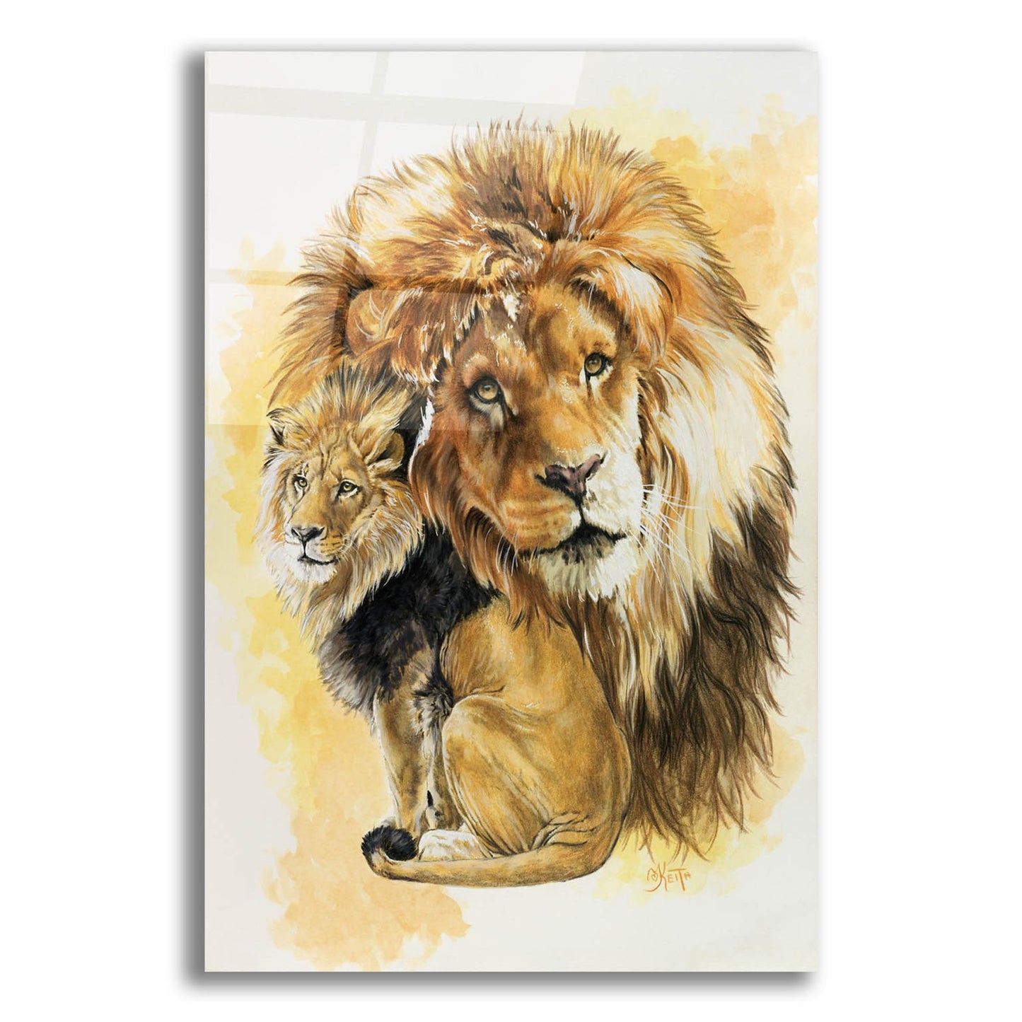 Epic Art 'Protector' by Barbara Keith, Acrylic Glass Wall Art,12x16