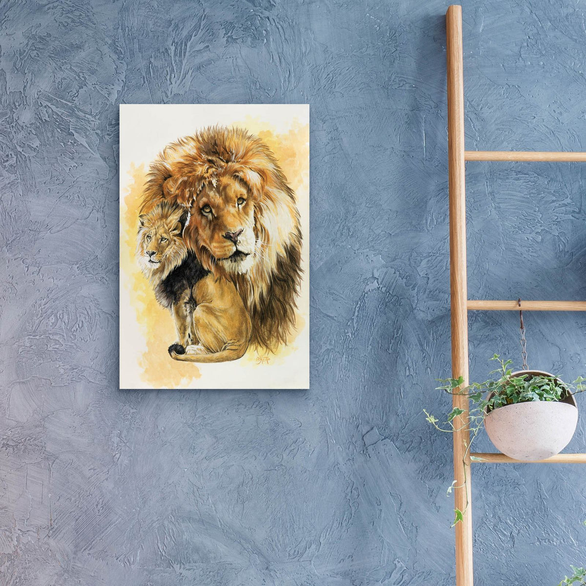 Protector by Barbara Keith - 16x24 acrylic wall art in a room