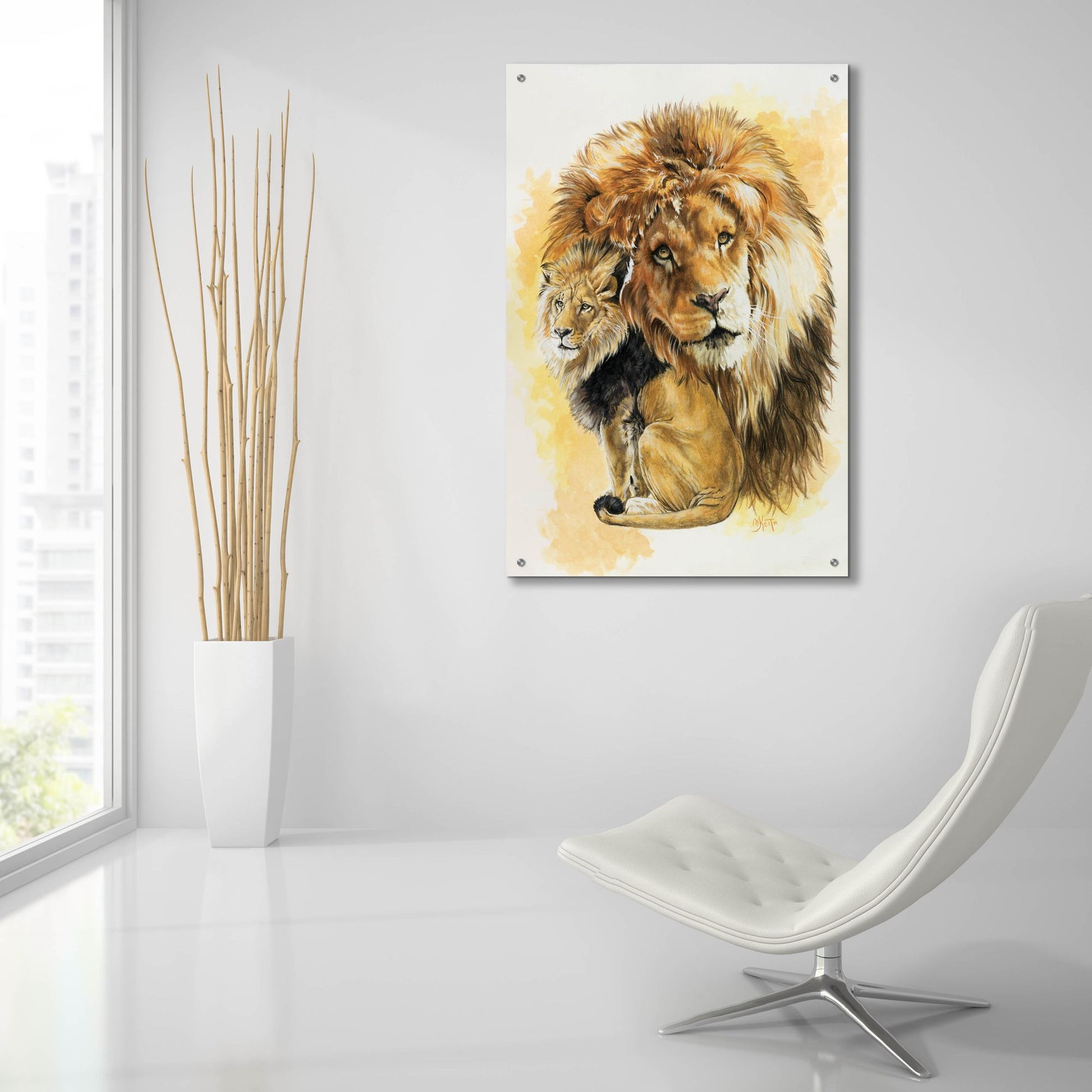 Epic Art 'Protector' by Barbara Keith, Acrylic Glass Wall Art,24x36