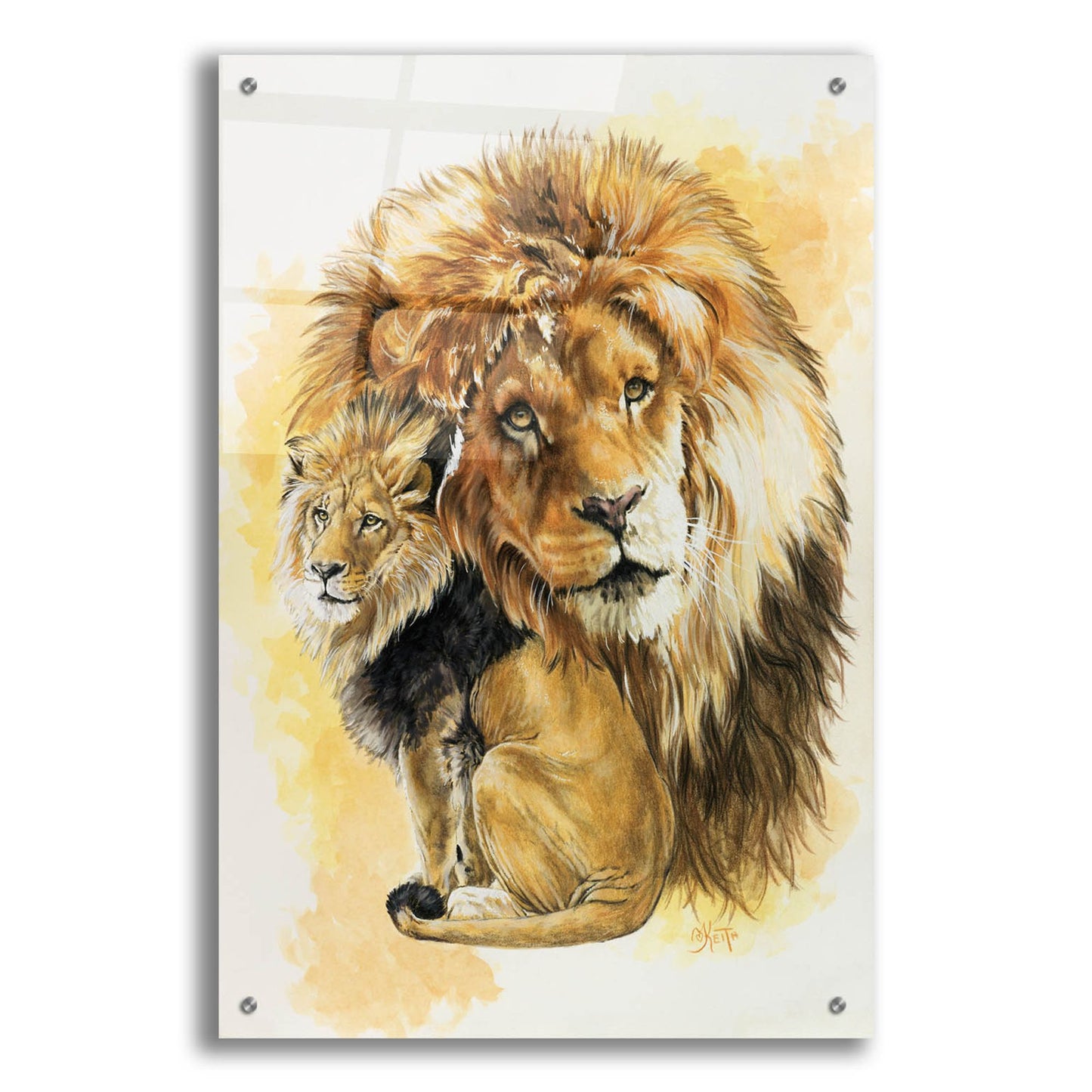 Epic Art 'Protector' by Barbara Keith, Acrylic Glass Wall Art,24x36