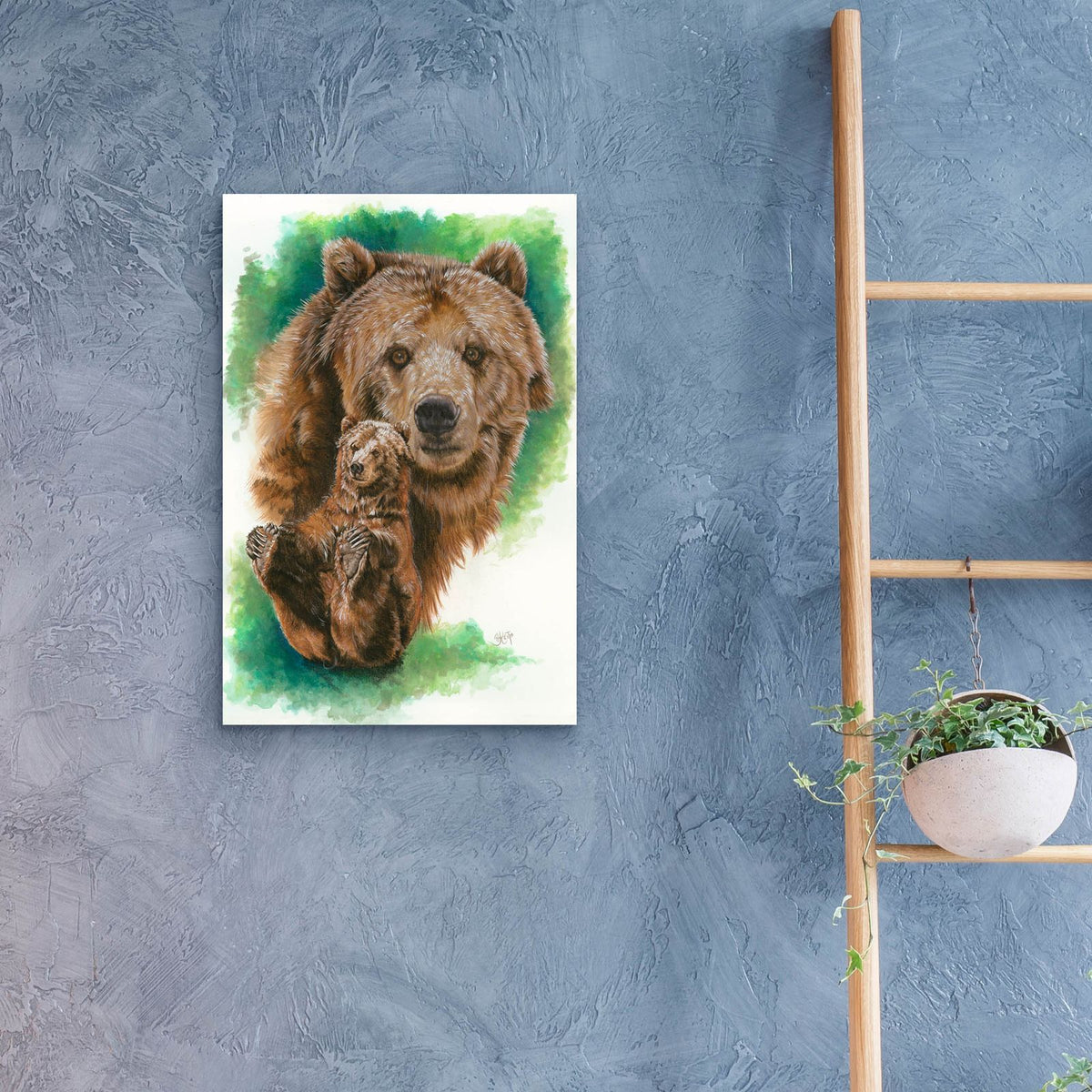 Brawny by Barbara Keith - 16x24 acrylic wall art in a room