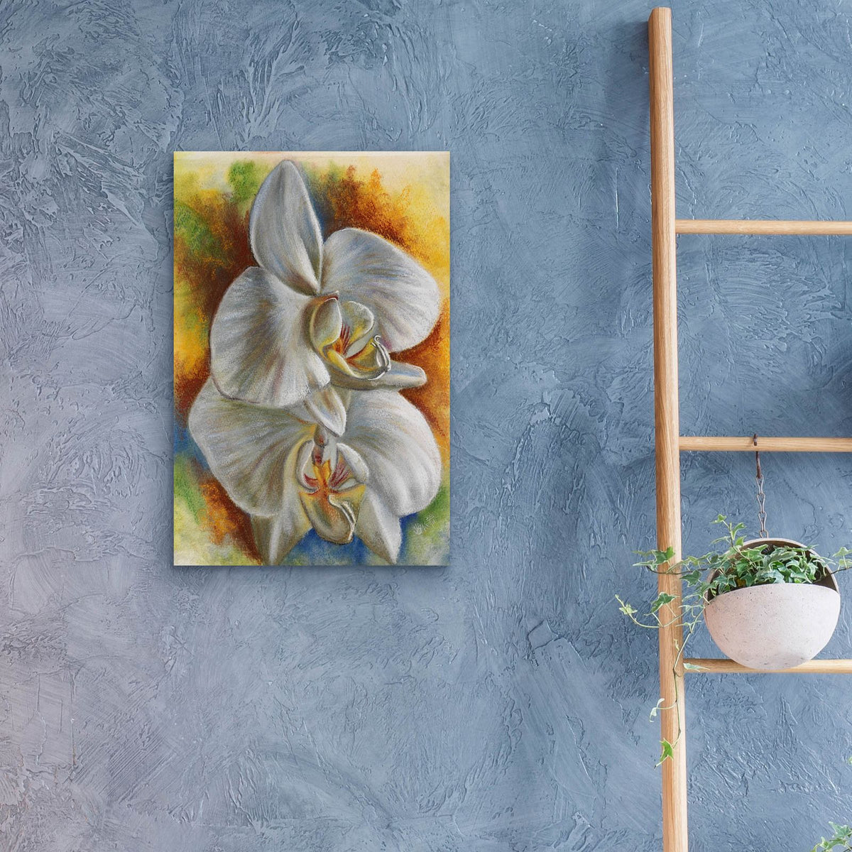 Evening Orchid by Barbara Keith - 16x24 acrylic wall art in a room