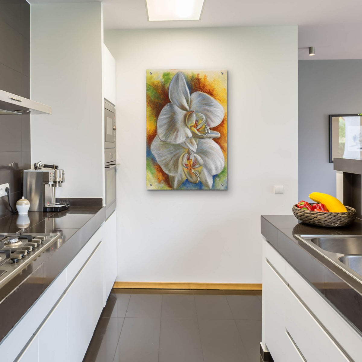 Evening Orchid by Barbara Keith - 24x36 acrylic wall art in a room