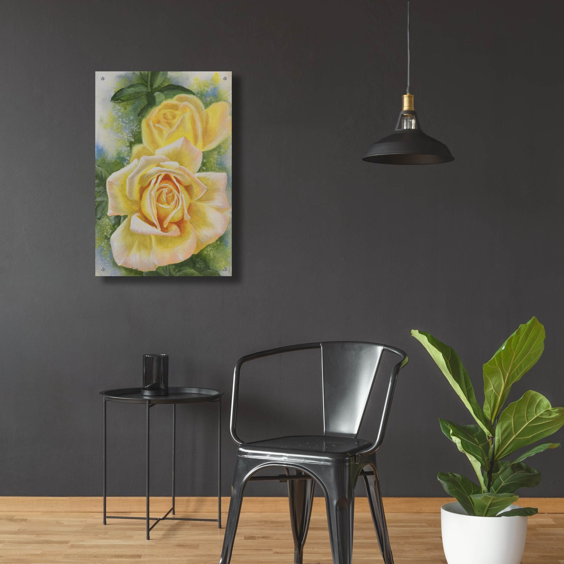 Epic Art 'Peace Rose' by Barbara Keith, Acrylic Glass Wall Art,24x36