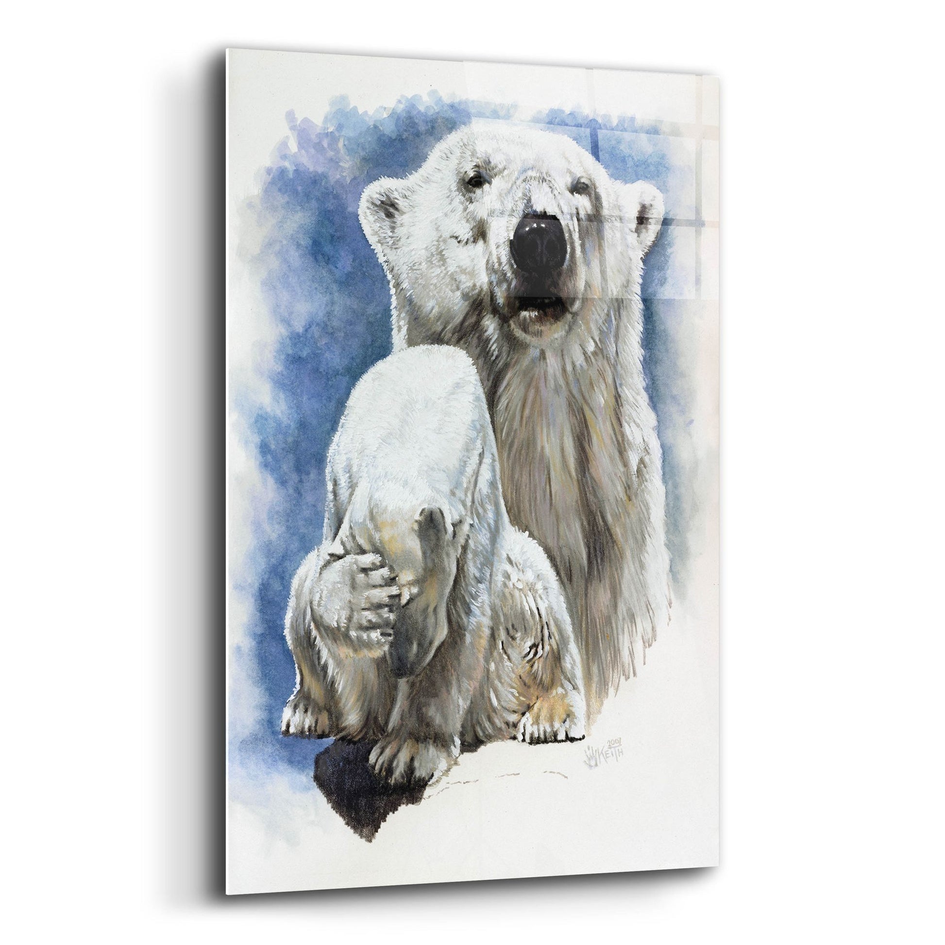 Epic Art 'Ivory' by Barbara Keith, Acrylic Glass Wall Art,12x16