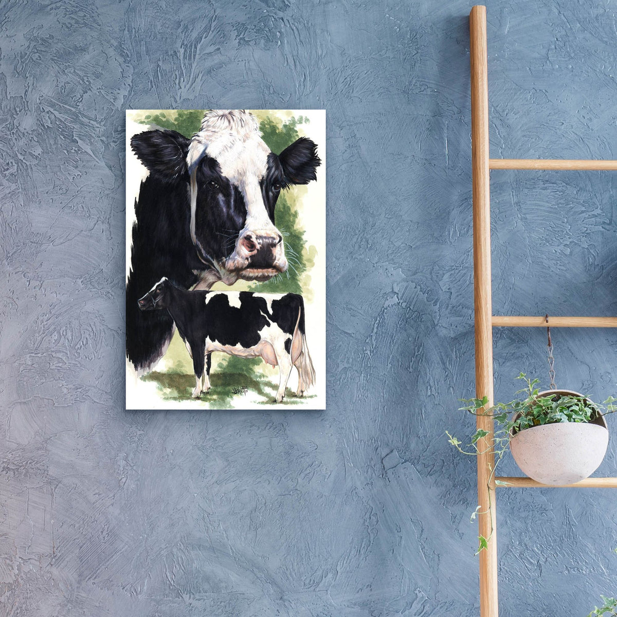 Epic Art 'Holstein Cow' by Barbara Keith, Acrylic Glass Wall Art,16x24