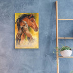 Epic Art 'Mustang' by Barbara Keith, Acrylic Glass Wall Art,16x24