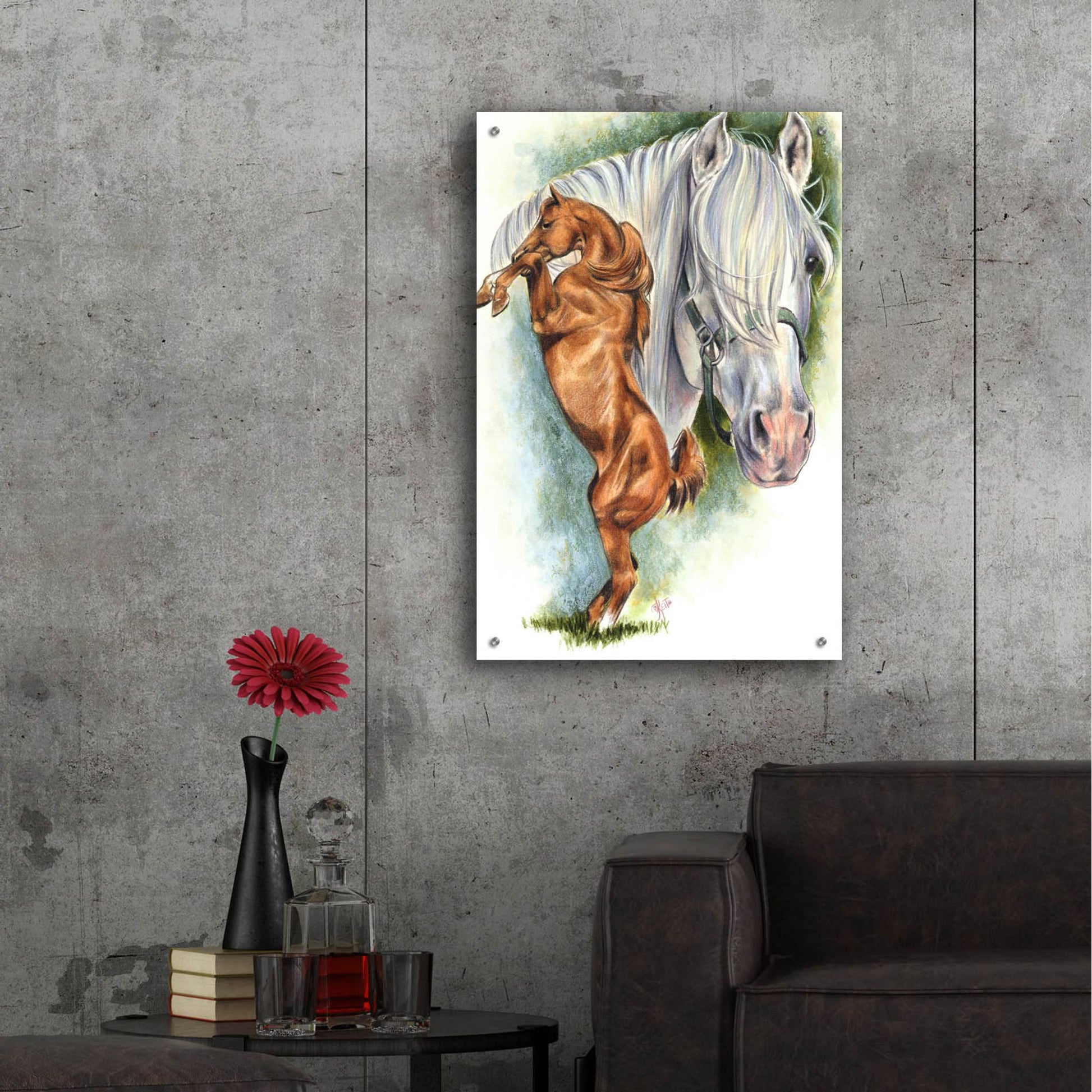 Epic Art 'Andalusian - Spanish Mustang' by Barbara Keith, Acrylic Glass Wall Art,24x36