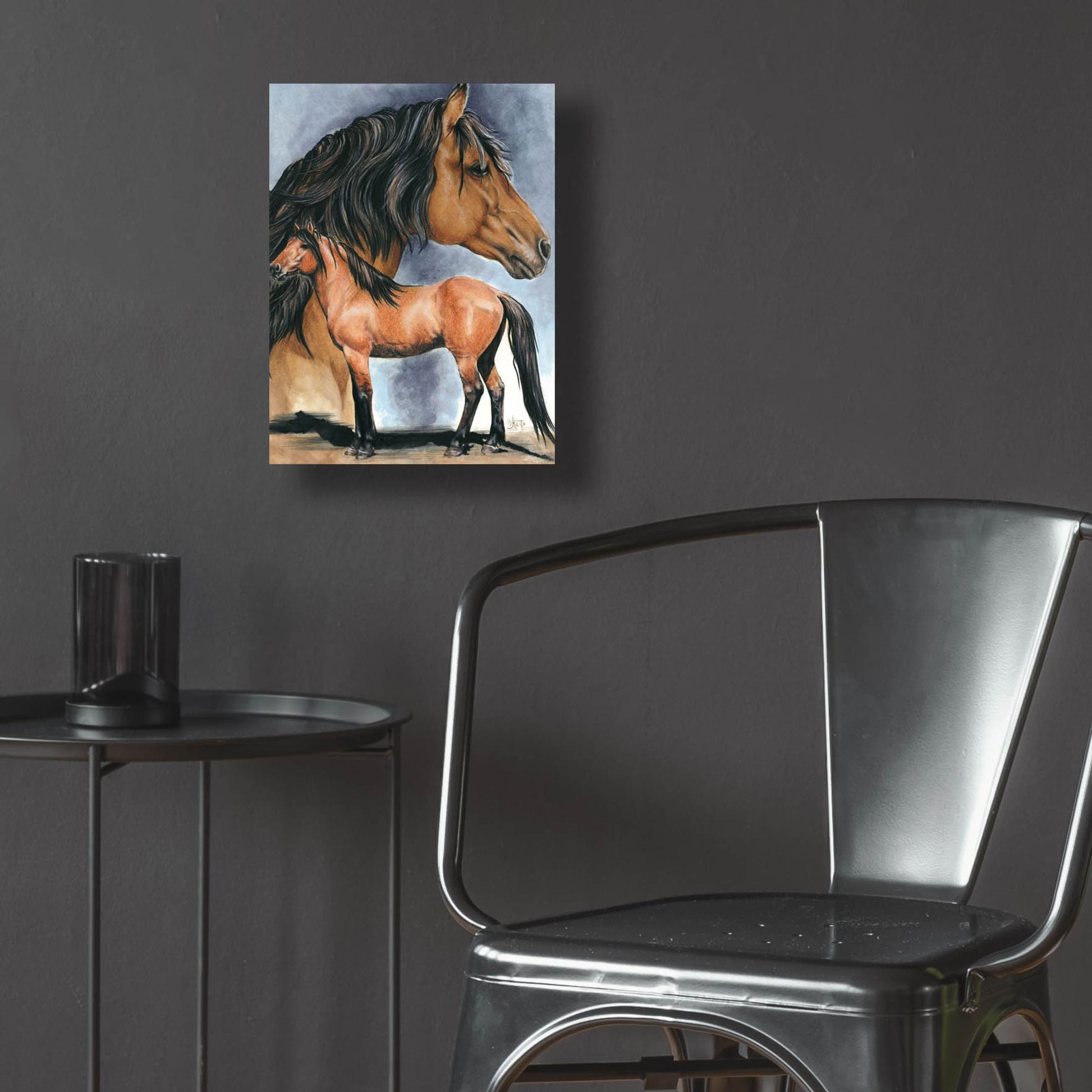 Epic Art 'Kiger Mustang' by Barbara Keith, Acrylic Glass Wall Art,12x16