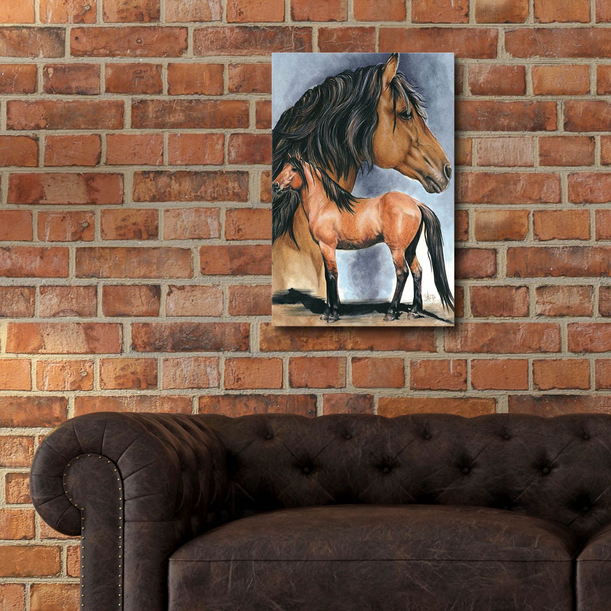 Epic Art 'Kiger Mustang' by Barbara Keith, Acrylic Glass Wall Art,16x24