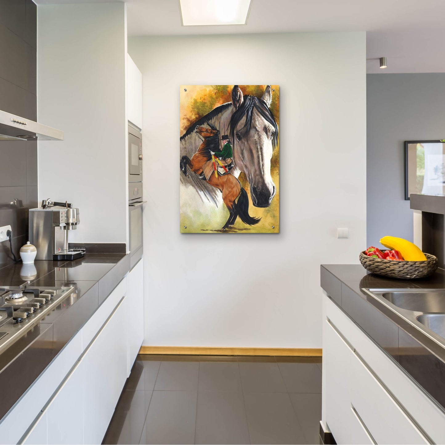 Epic Art 'Lusitano' by Barbara Keith, Acrylic Glass Wall Art,24x36