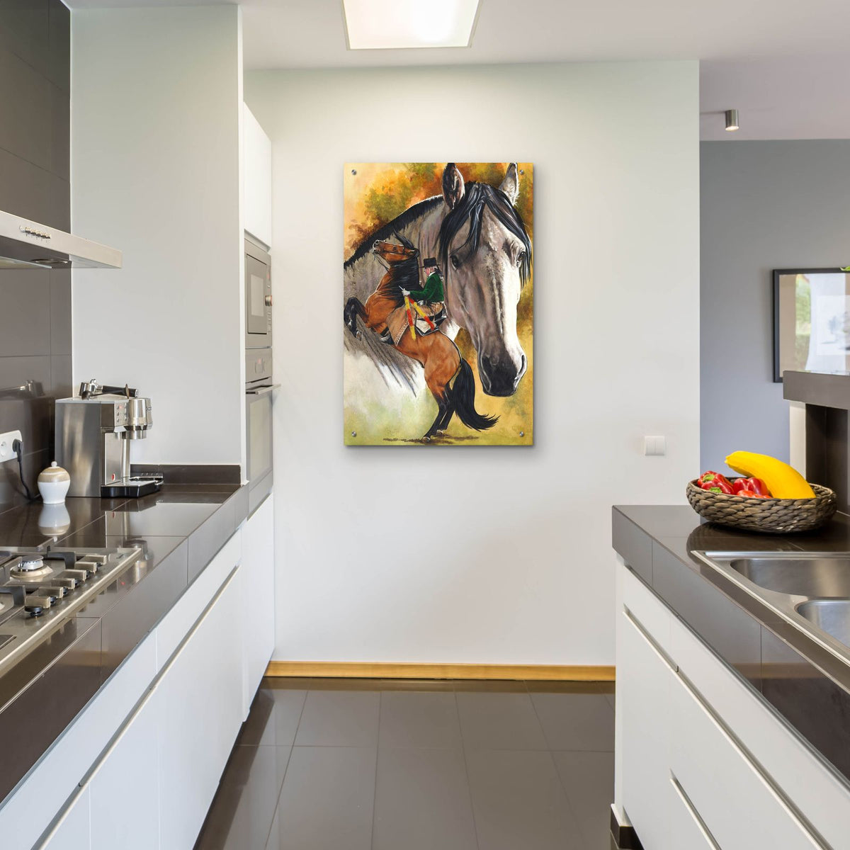 Lusitano by Barbara Keith - 24x36 acrylic wall art in a room