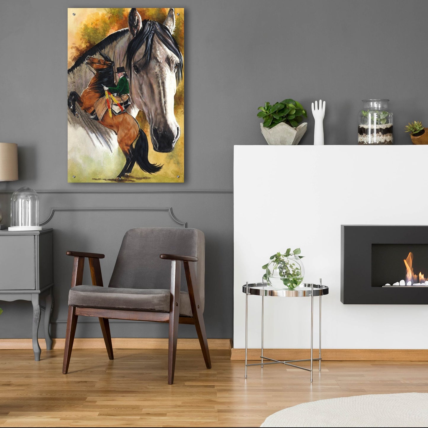 Epic Art 'Lusitano' by Barbara Keith, Acrylic Glass Wall Art,24x36