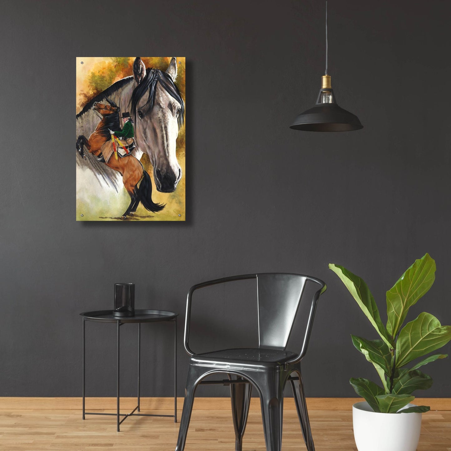 Epic Art 'Lusitano' by Barbara Keith, Acrylic Glass Wall Art,24x36