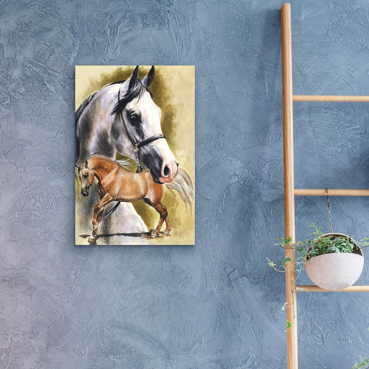 Anglo-Arab by Barbara Keith - 16x24 acrylic wall art in a room