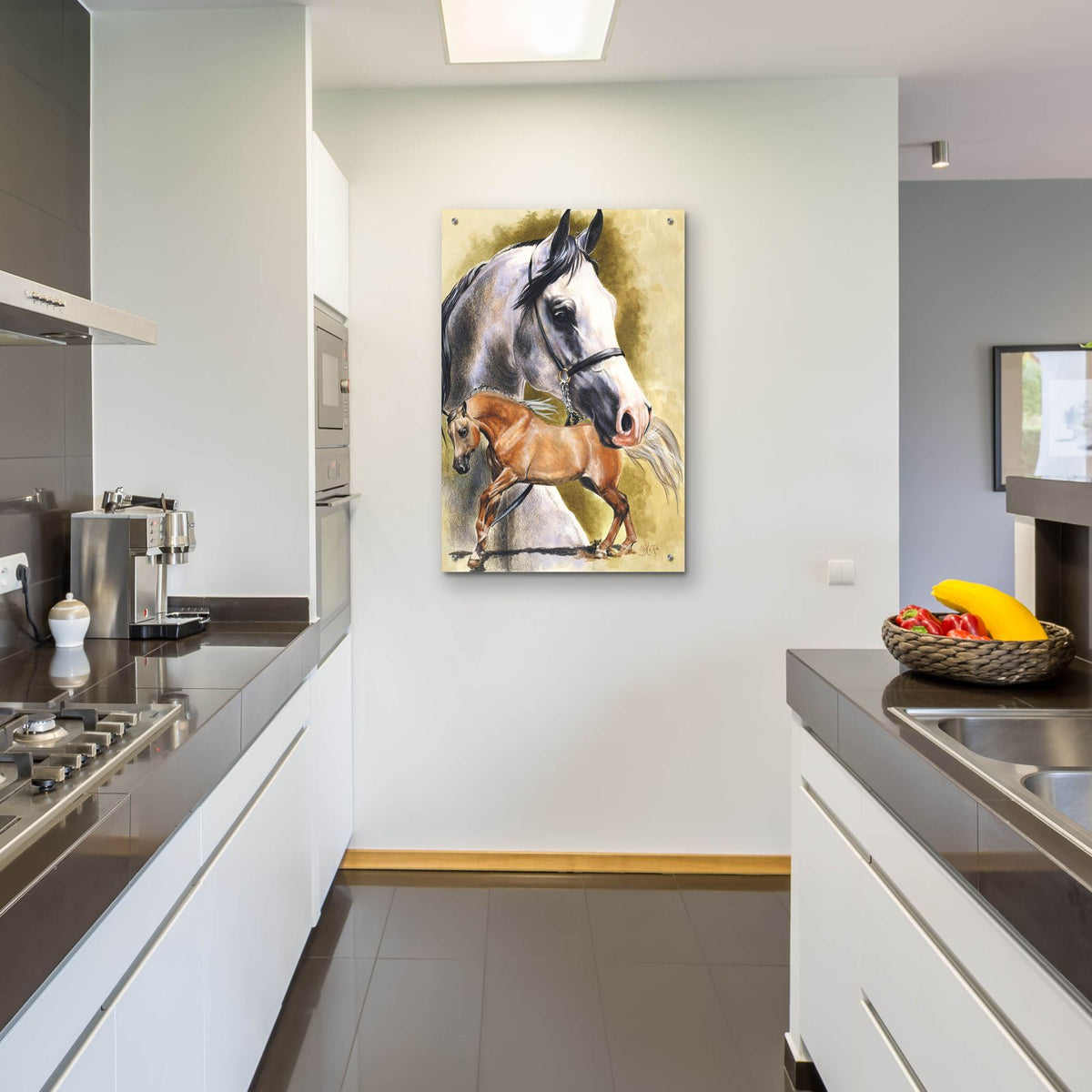 Anglo-Arab by Barbara Keith - 24x36 acrylic wall art in a room