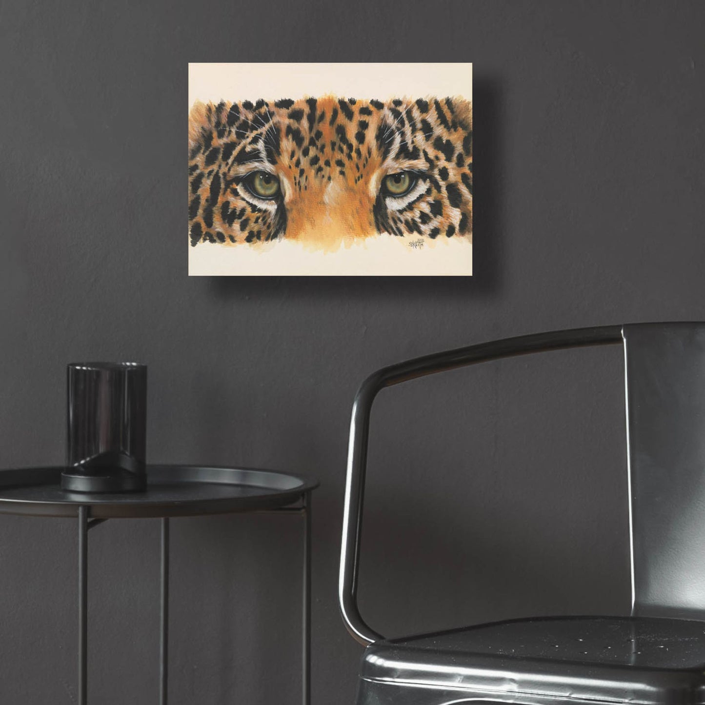 Epic Art 'Eye-Catching Jaguar' by Barbara Keith, Acrylic Glass Wall Art,16x12