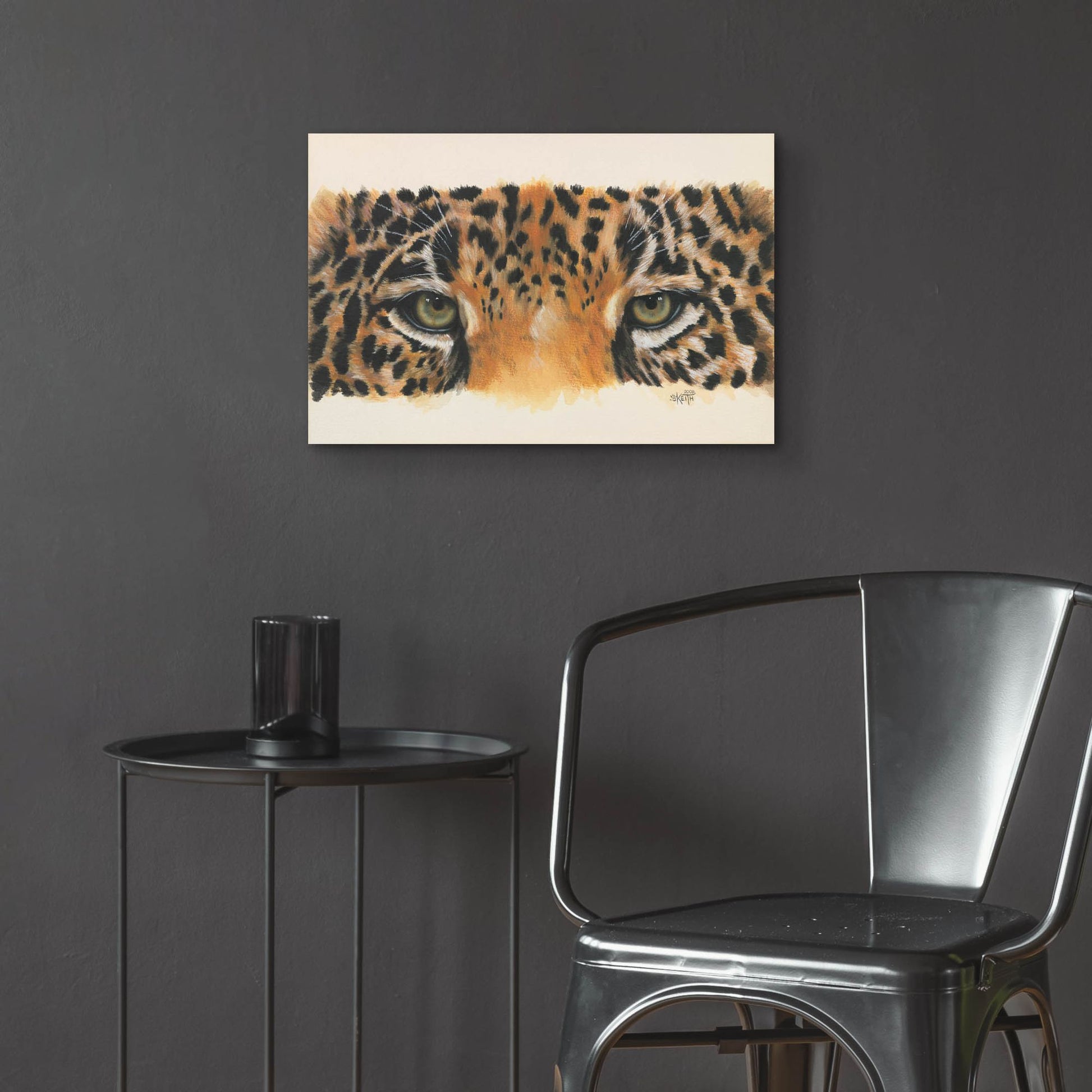 Epic Art 'Eye-Catching Jaguar' by Barbara Keith, Acrylic Glass Wall Art,24x16