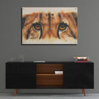 Eye- Catching Cheetah by Barbara Keith - 36x24 acrylic wall art in a room