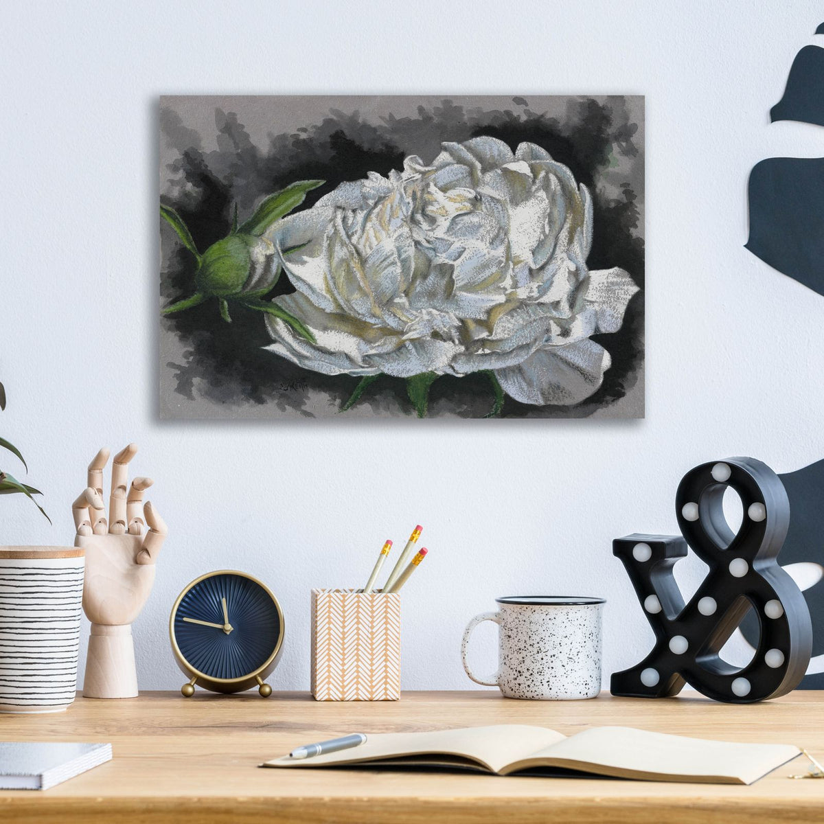 Demure by Barbara Keith - 16x12 acrylic wall art in a room