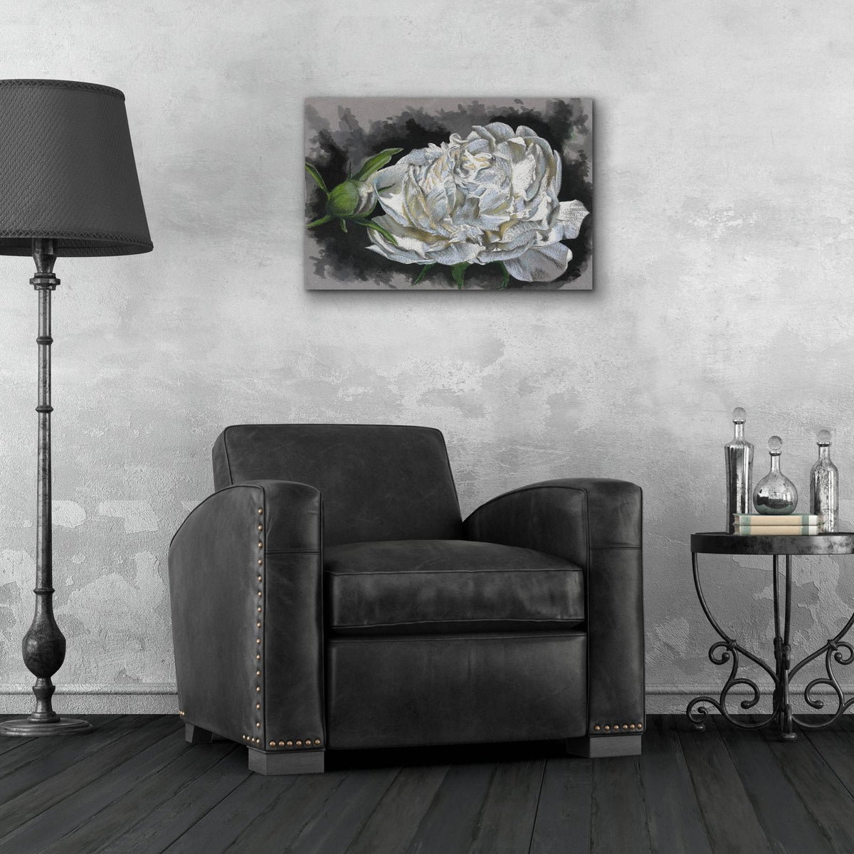 Demure by Barbara Keith - 24x16 acrylic wall art in a room