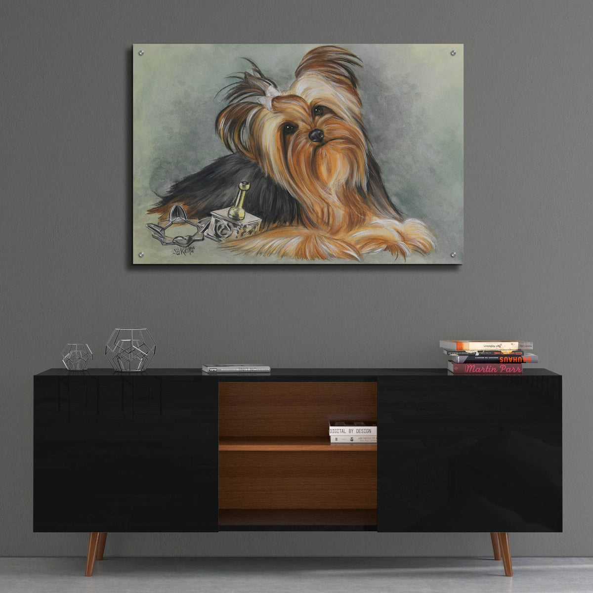 Hanukkah Honey by Barbara Keith - 36x24 acrylic wall art in a room