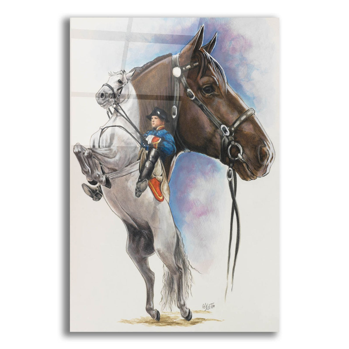 Lippizaner by Barbara Keith acrylic glass wall art