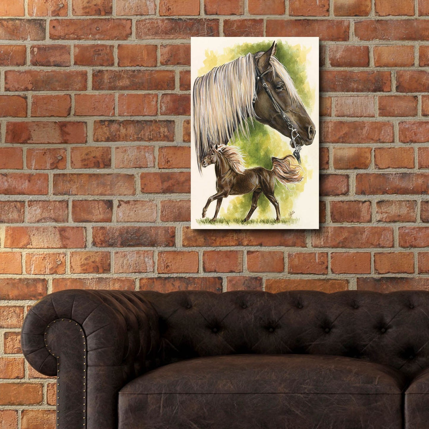 Epic Art 'Rocky Mountain Horse' by Barbara Keith, Acrylic Glass Wall Art,16x24