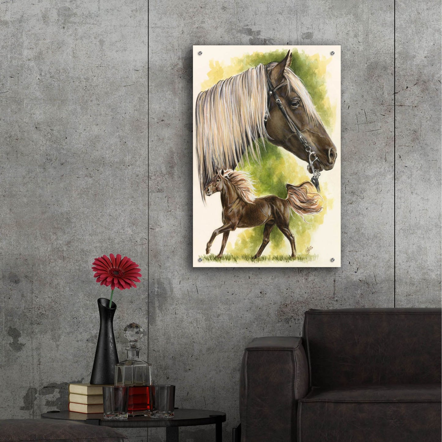 Epic Art 'Rocky Mountain Horse' by Barbara Keith, Acrylic Glass Wall Art,24x36