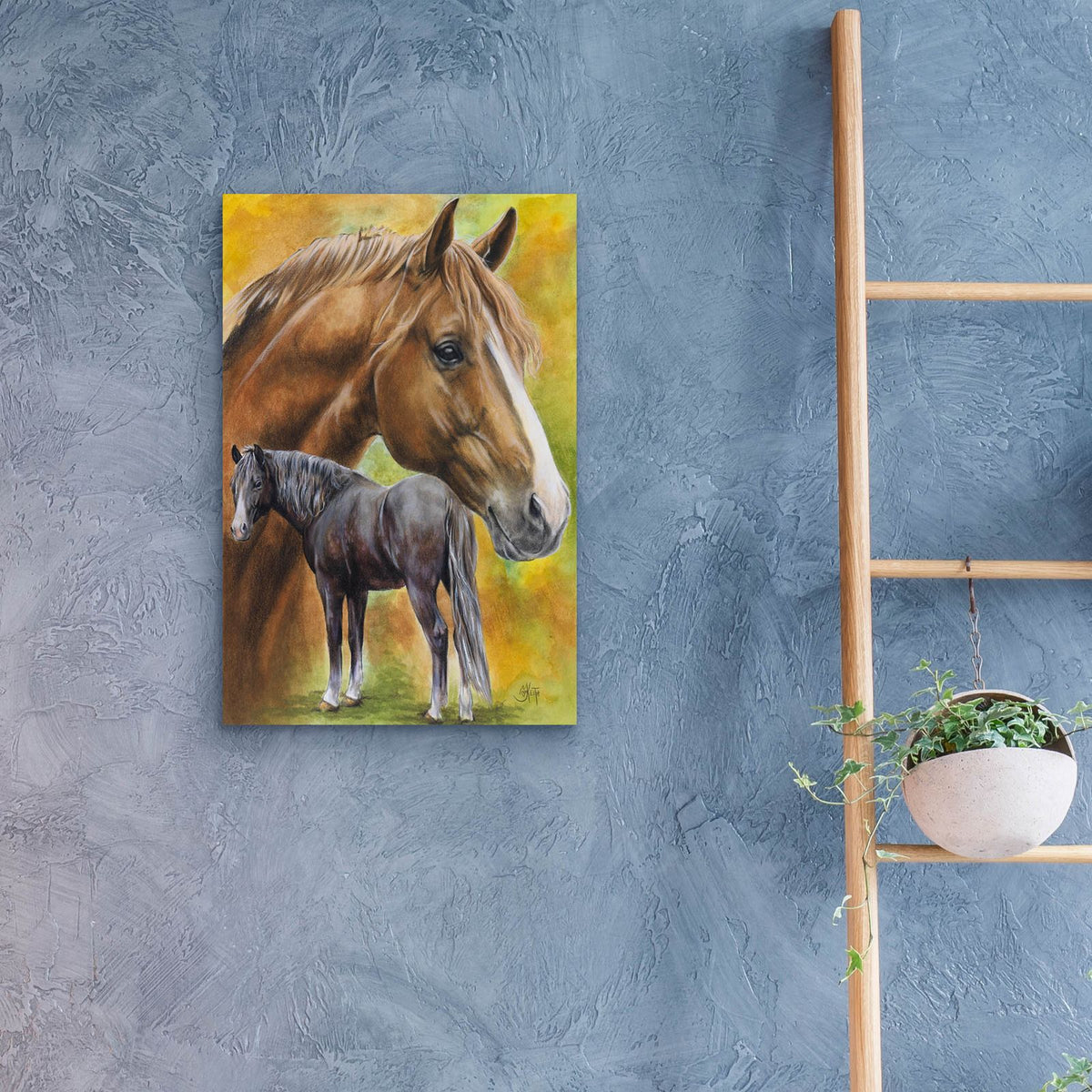 Dutch Warm Blood by Barbara Keith - 16x24 acrylic wall art in a room
