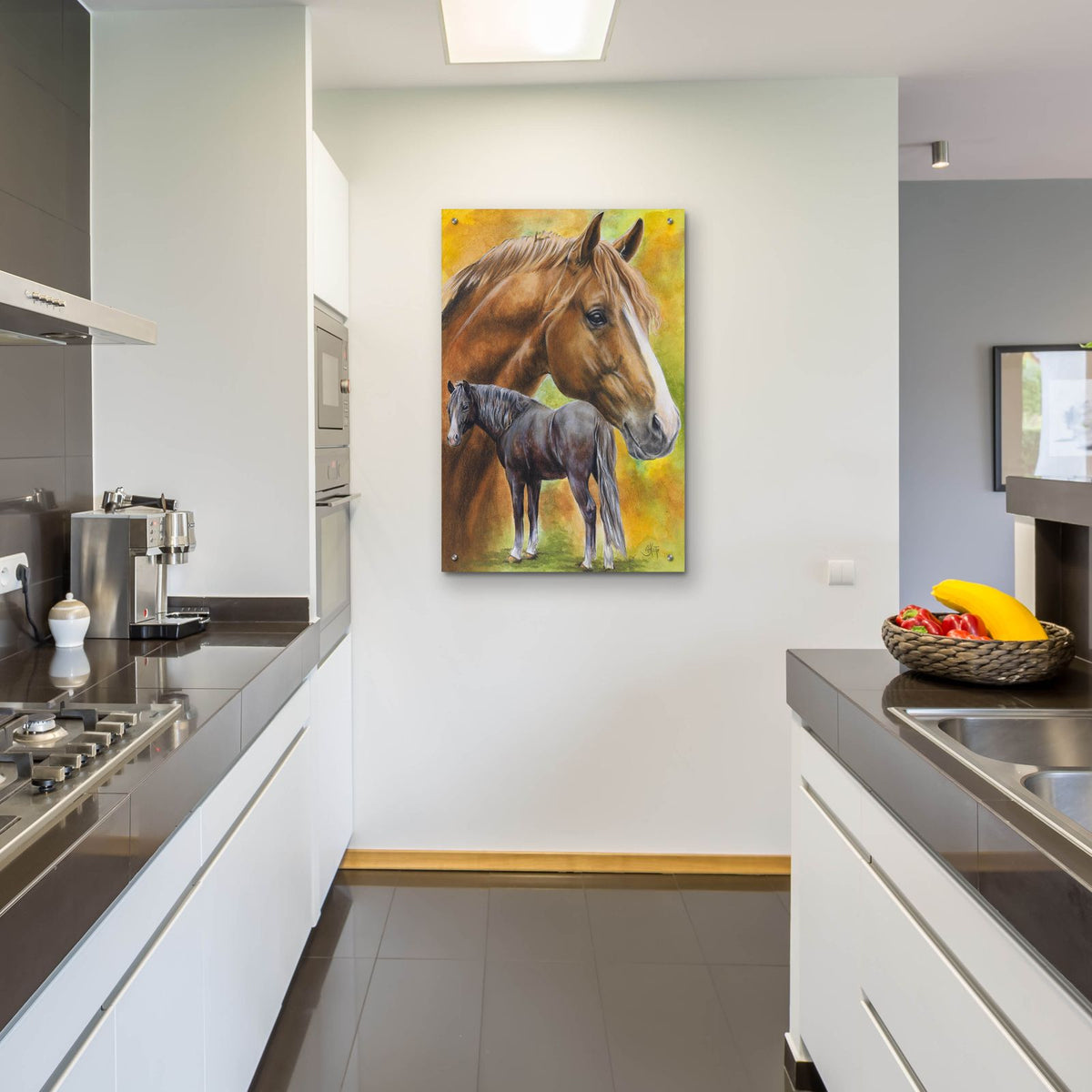 Dutch Warm Blood by Barbara Keith - 24x36 acrylic wall art in a room