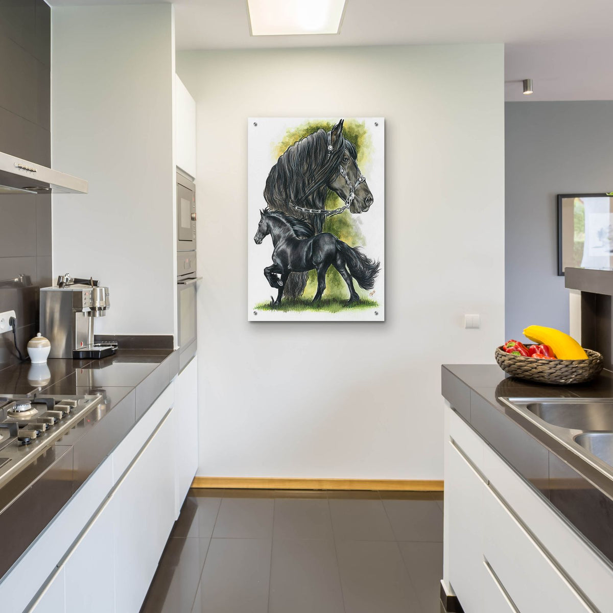 Fresian by Barbara Keith - 24x36 acrylic wall art in a room