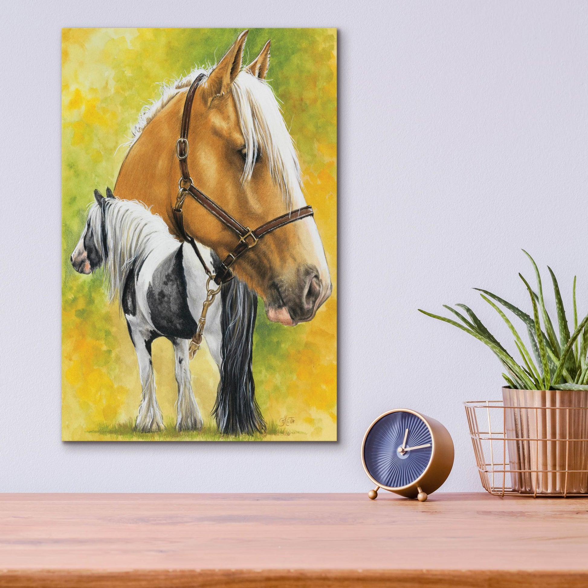 Epic Art 'Irish Cob' by Barbara Keith, Acrylic Glass Wall Art,12x16