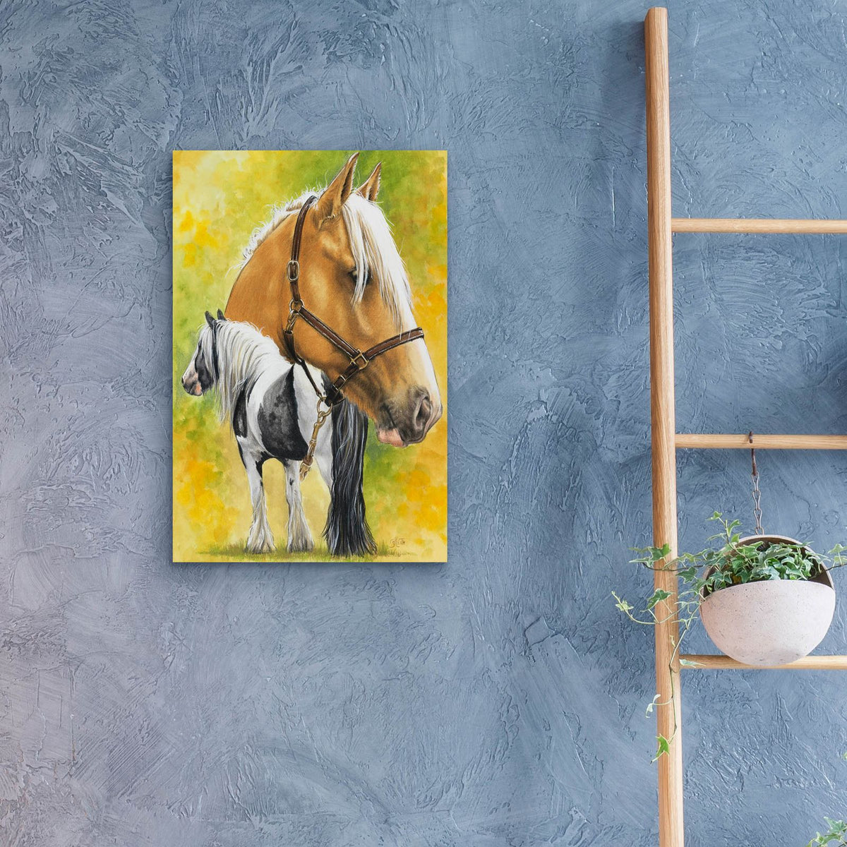 Irish Cob by Barbara Keith - 16x24 acrylic wall art in a room