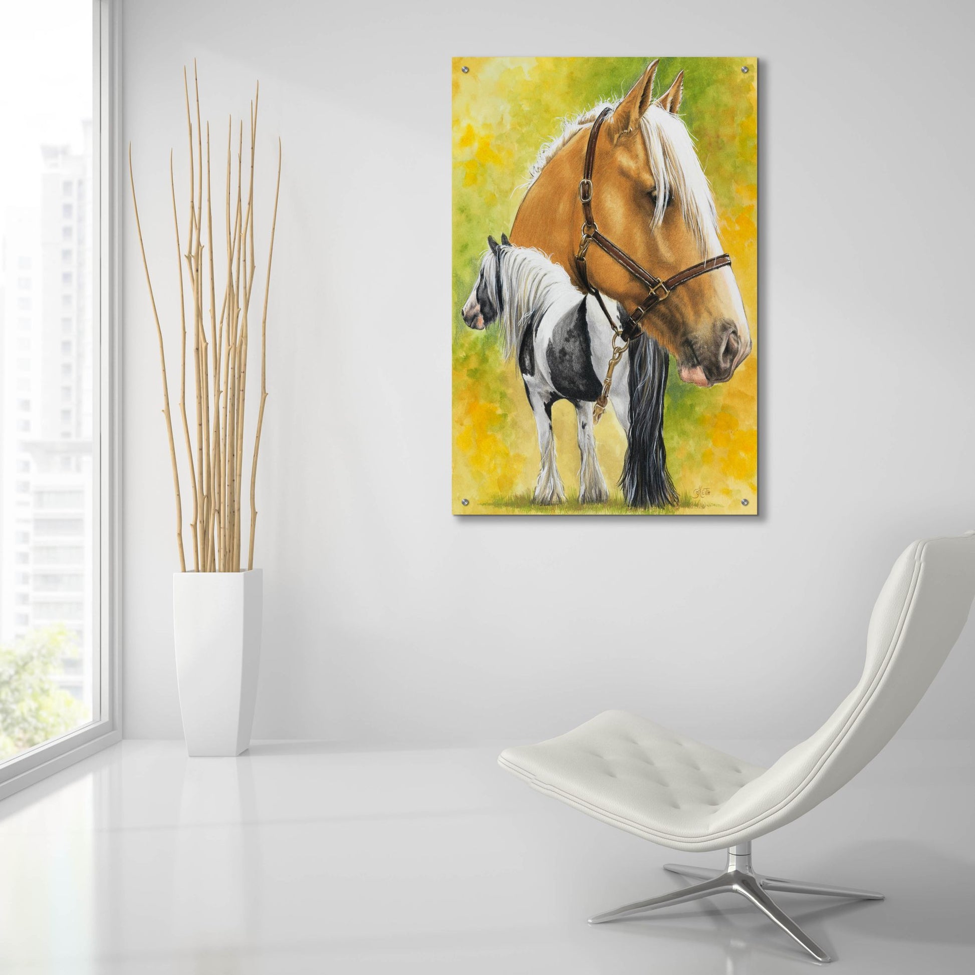 Epic Art 'Irish Cob' by Barbara Keith, Acrylic Glass Wall Art,24x36