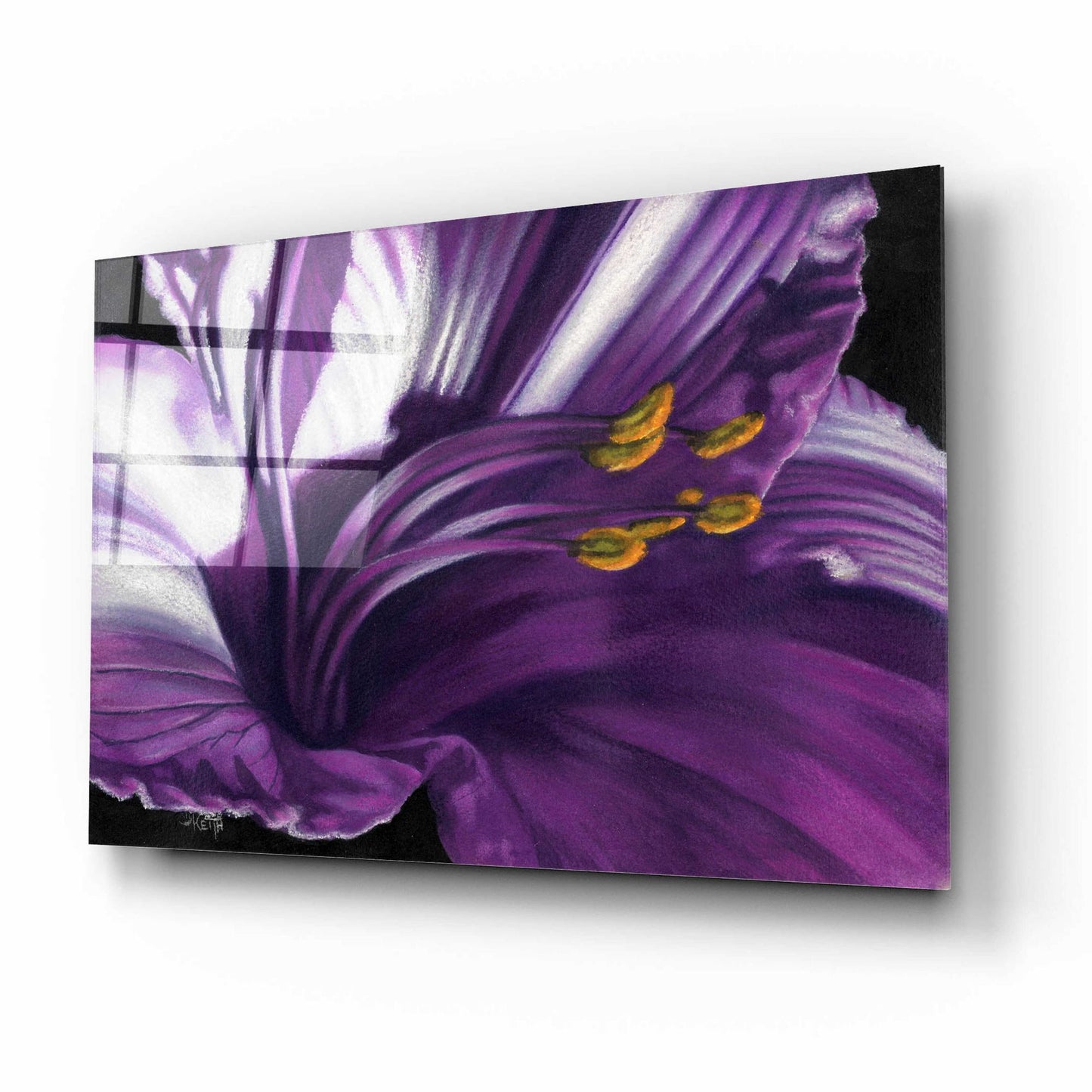 Epic Art 'Amethyst' by Barbara Keith, Acrylic Glass Wall Art,16x12