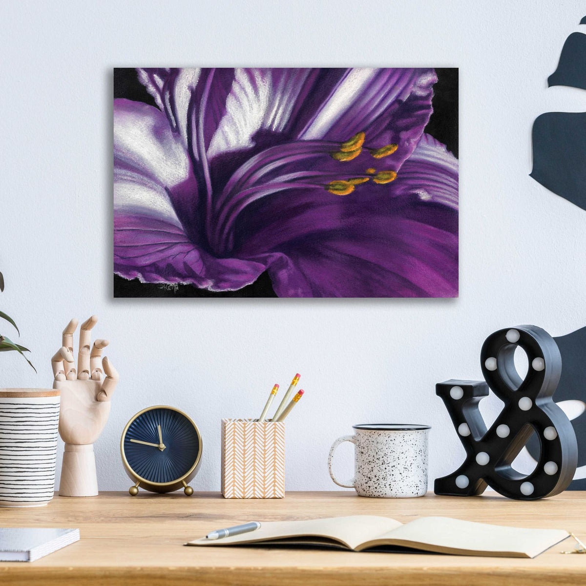 Amethyst by Barbara Keith - 16x12 acrylic wall art in a room