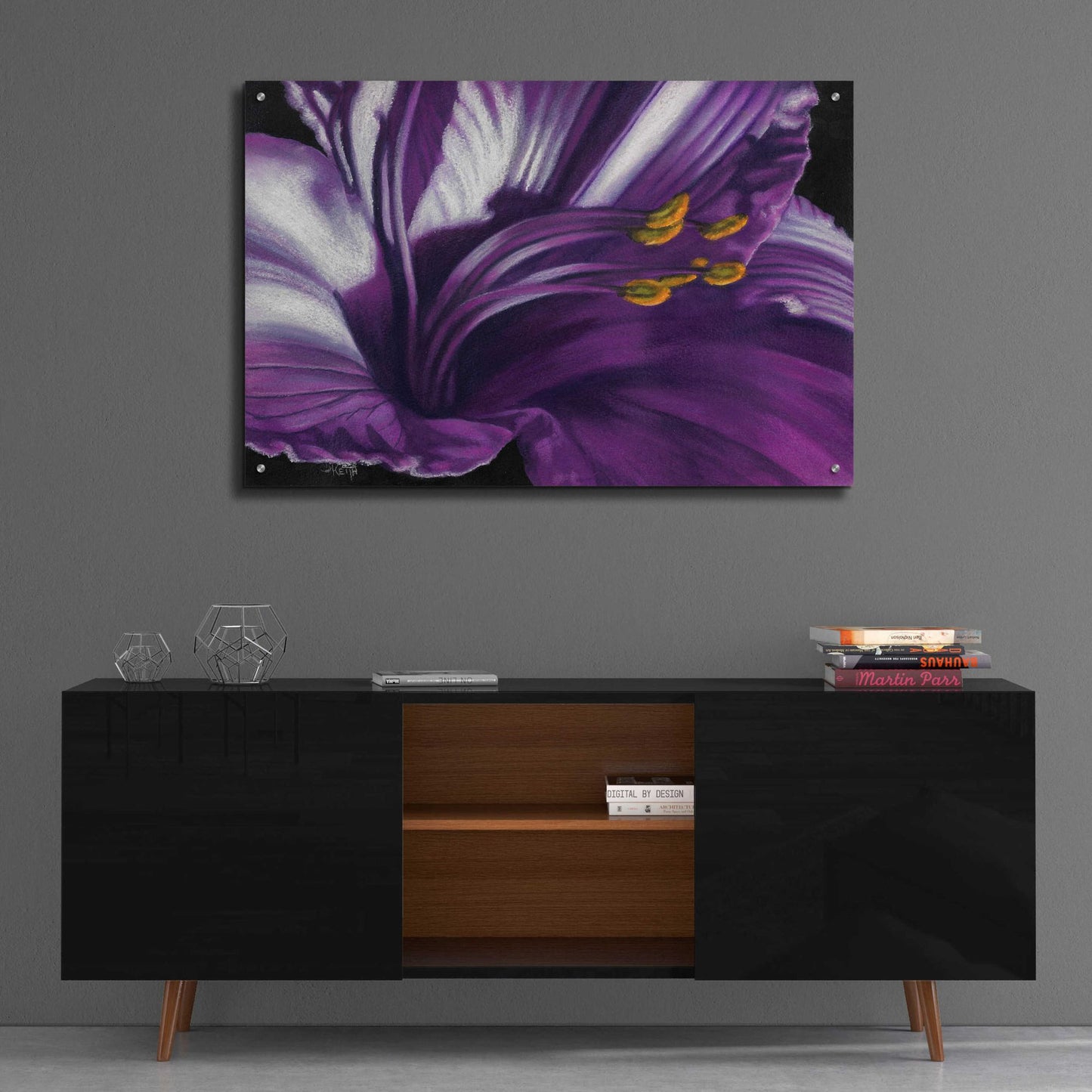 Epic Art 'Amethyst' by Barbara Keith, Acrylic Glass Wall Art,36x24